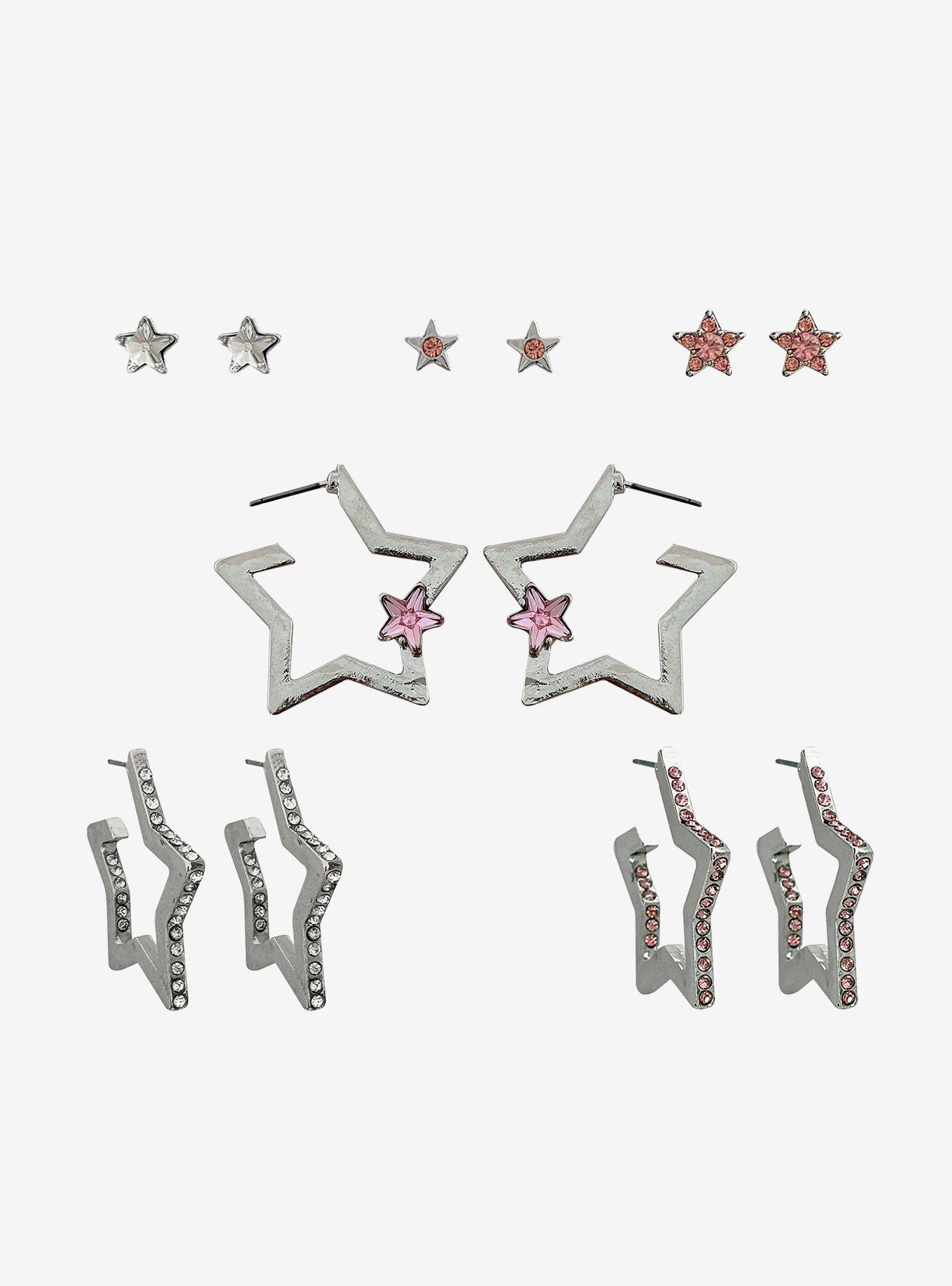Social Collision Star Earring Set, , hi-res