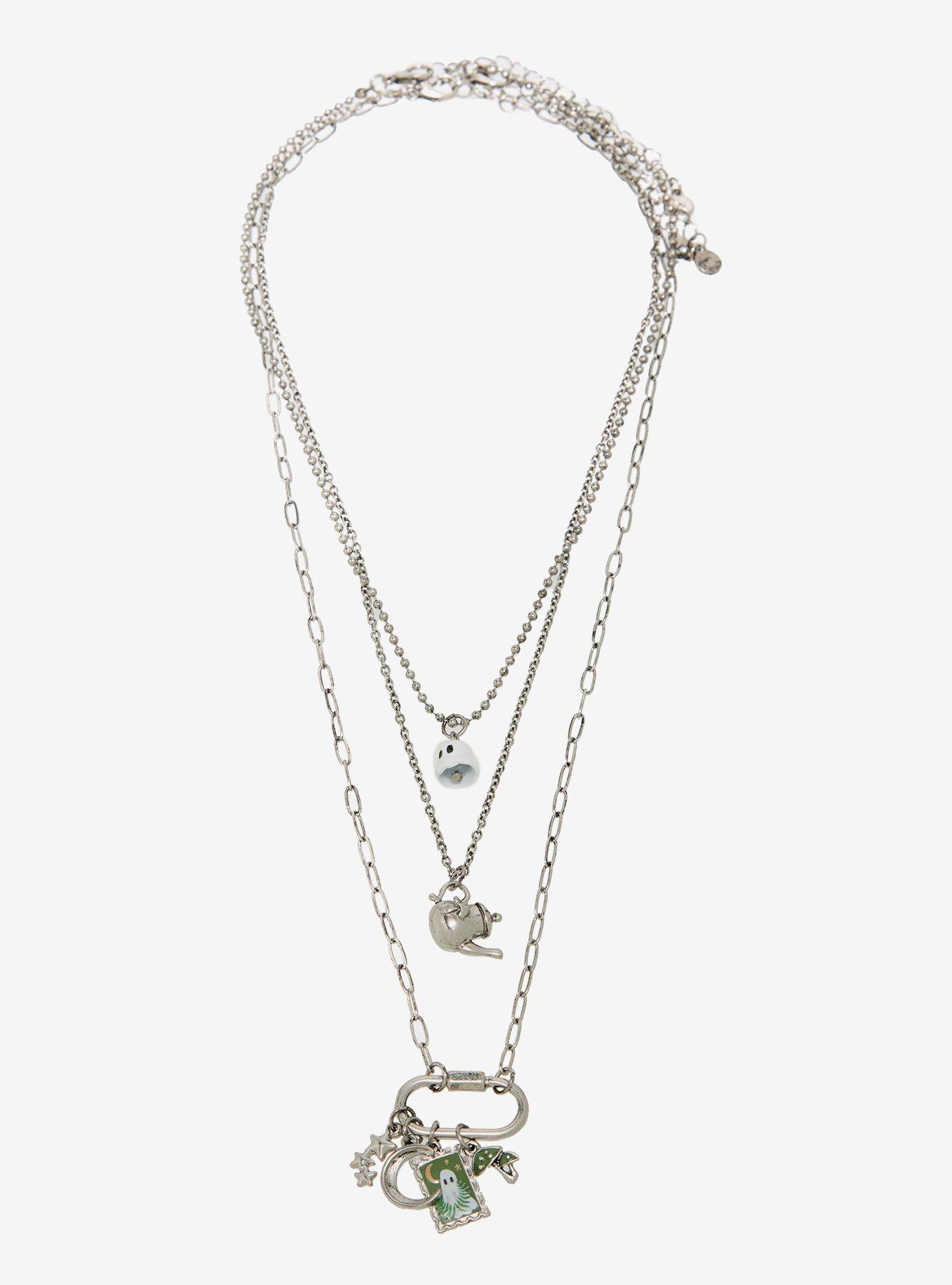 Thorn & Fable Ghost Teapot Necklace Set, , hi-res