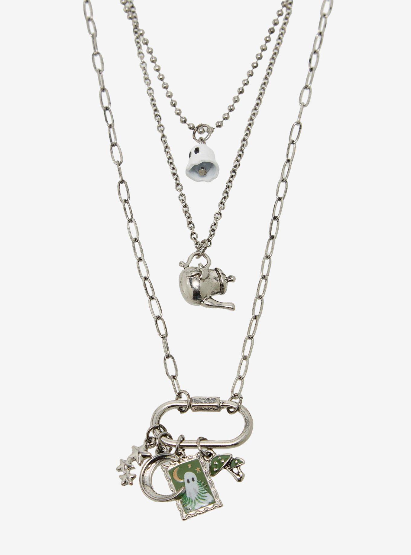 Thorn & Fable Ghost Teapot Necklace Set, , alternate