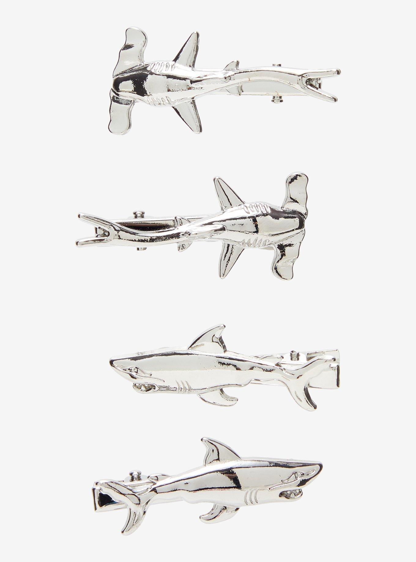 Shark Hair Clip Set, , hi-res