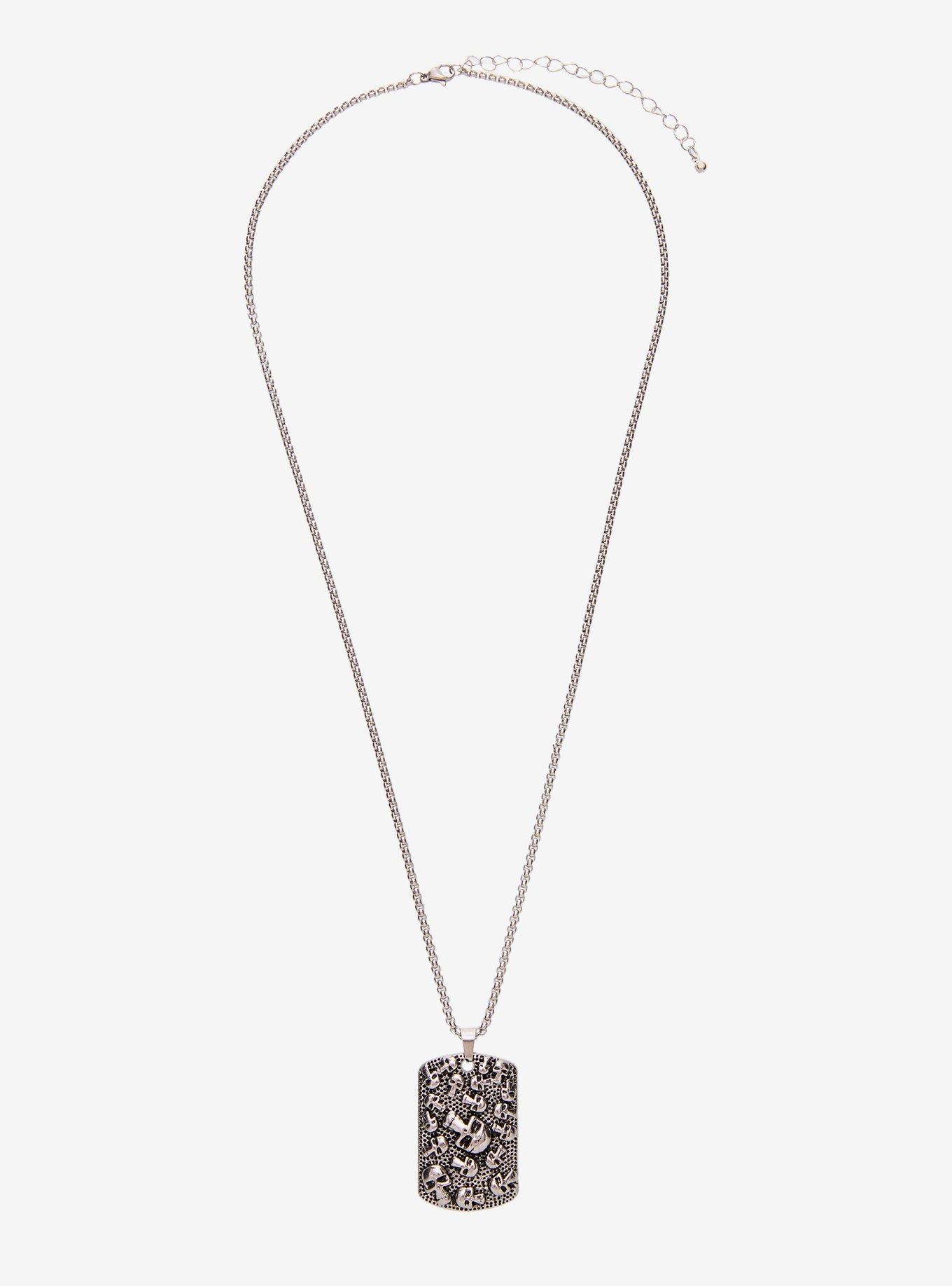 Skull Catacomb Dog Tag Necklace, , hi-res