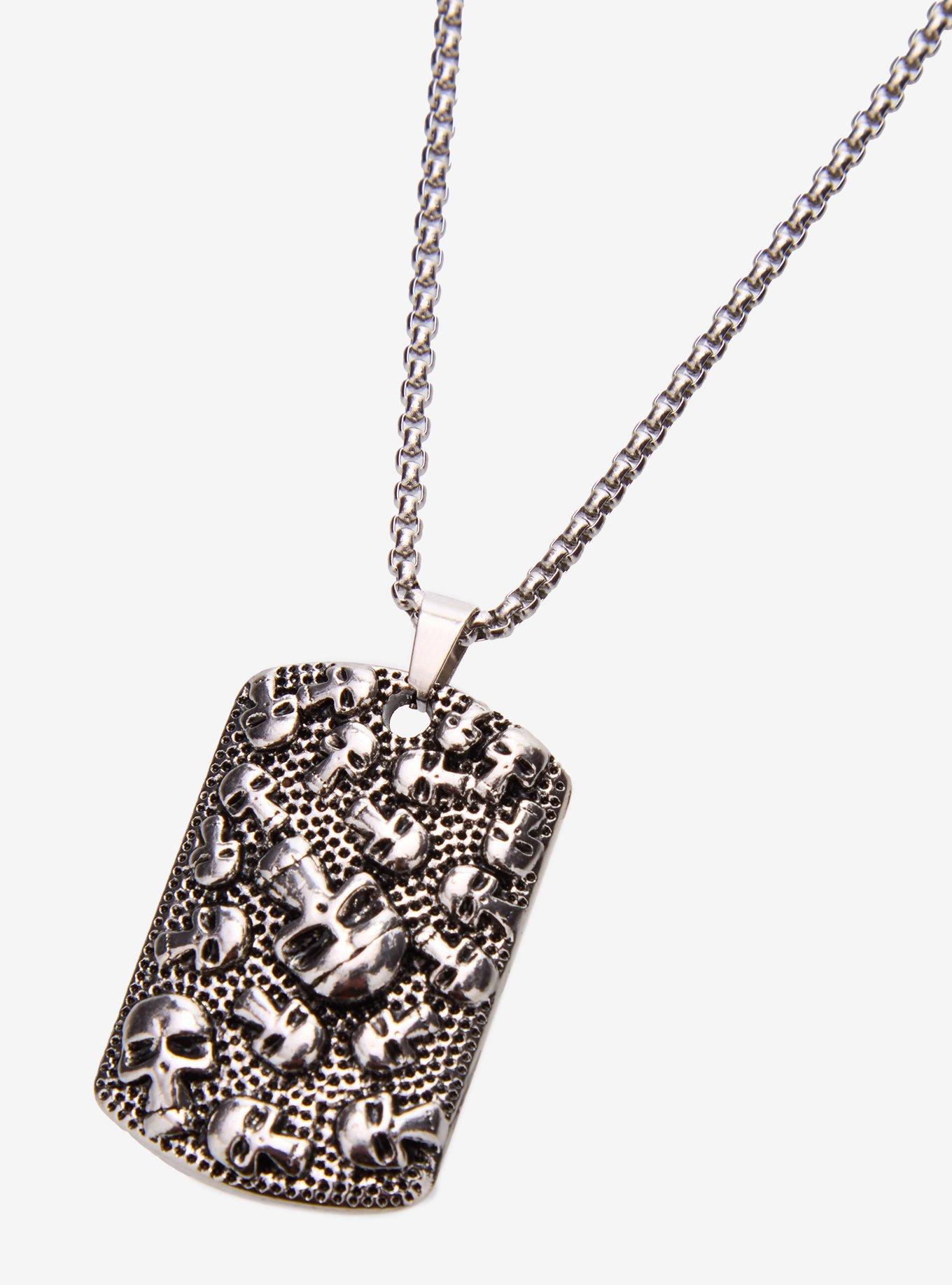 Skull Catacomb Dog Tag Necklace, , alternate