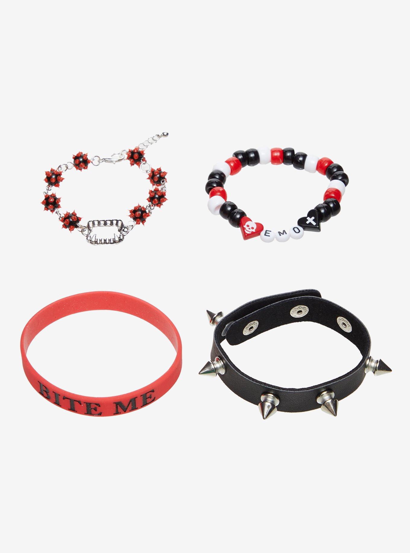 Emo Bite Me Bracelet Set, , alternate