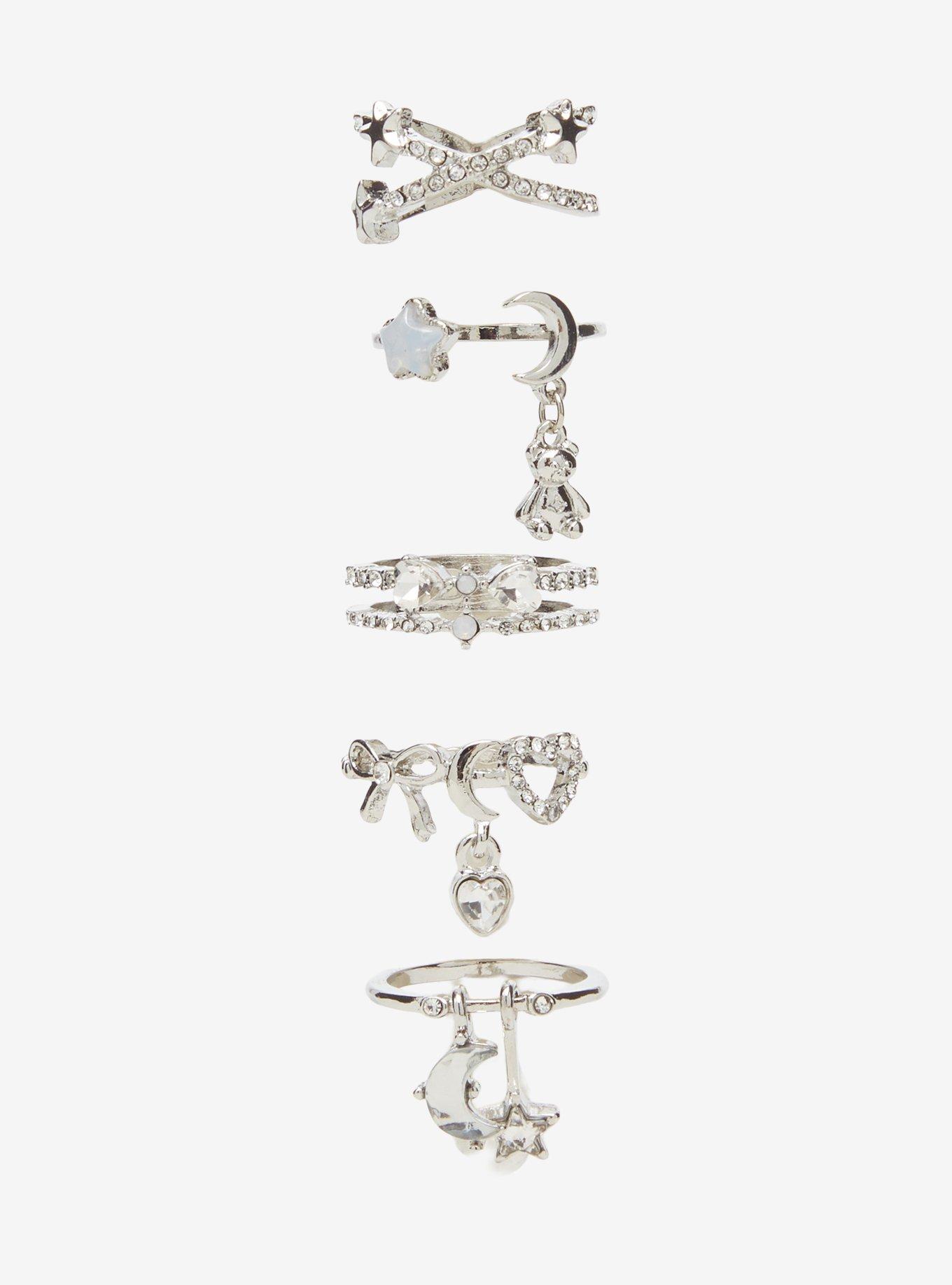 Sweet Society Celestial Coquette Ring Set, , hi-res