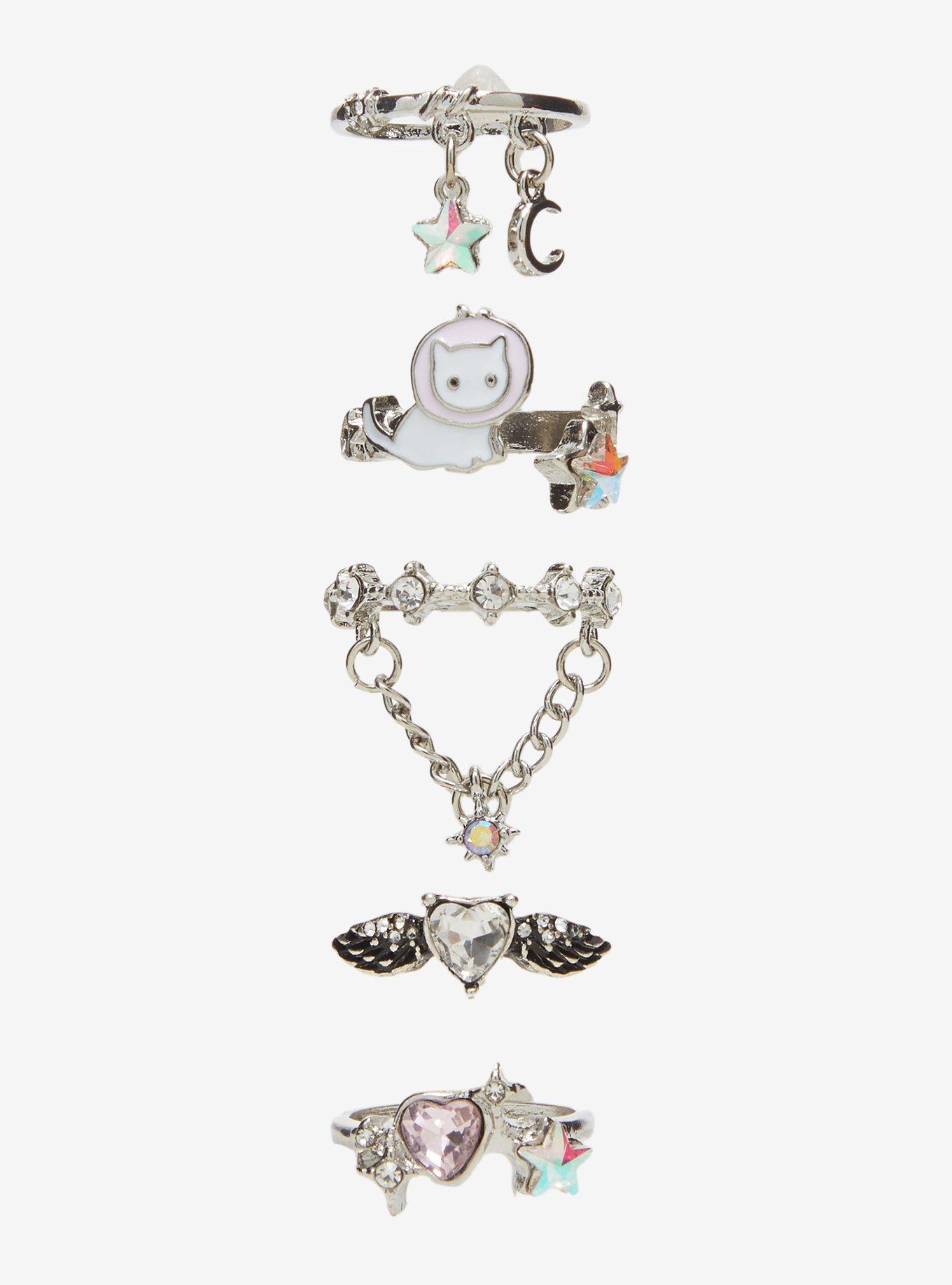 Sweet Society Cat Planet Celestial Ring Set, , hi-res