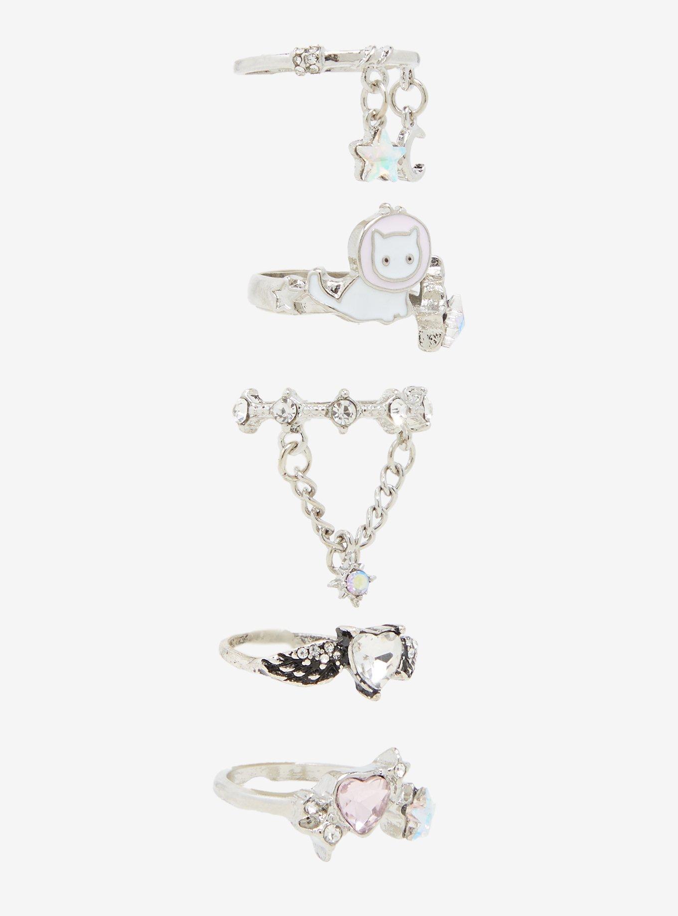 Sweet Society Cat Planet Celestial Ring Set, , alternate