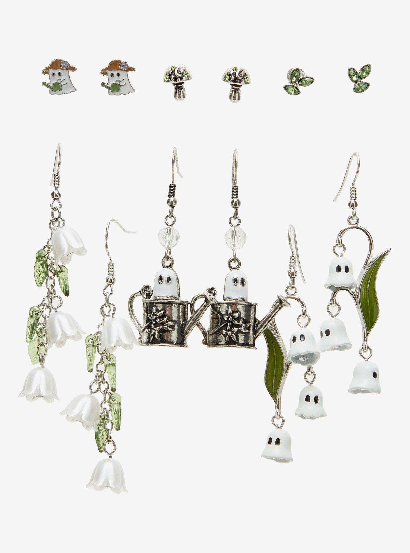Thorn & Fable Ghost Garden Earring Set, , hi-res
