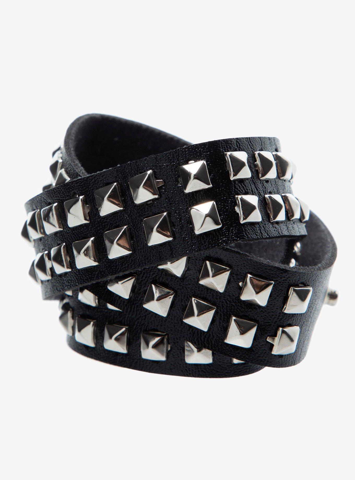 Pyramid Stud Wrap Bracelet, , hi-res