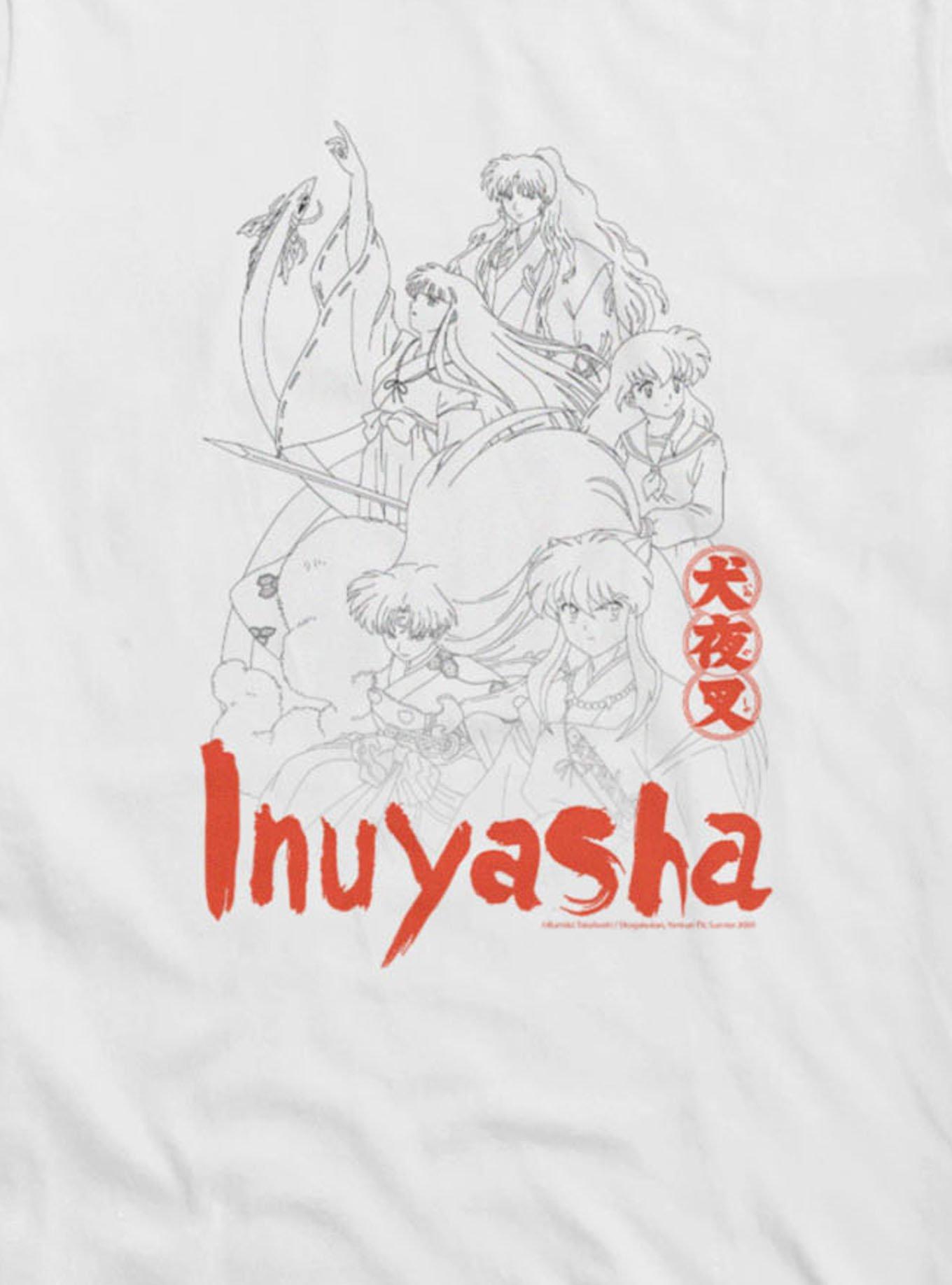 InuYasha Outline Of Heroes Girls T-Shirt, , hi-res