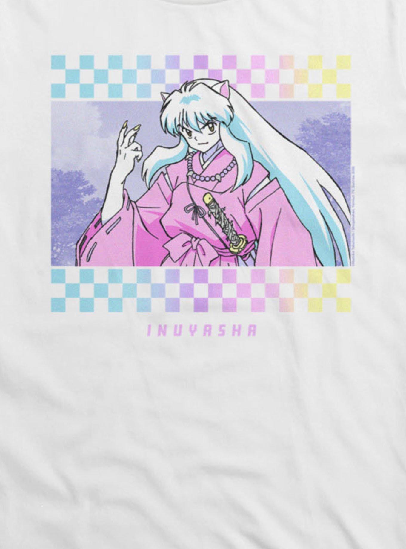 InuYasha Checkered Portrait T-Shirt, , hi-res