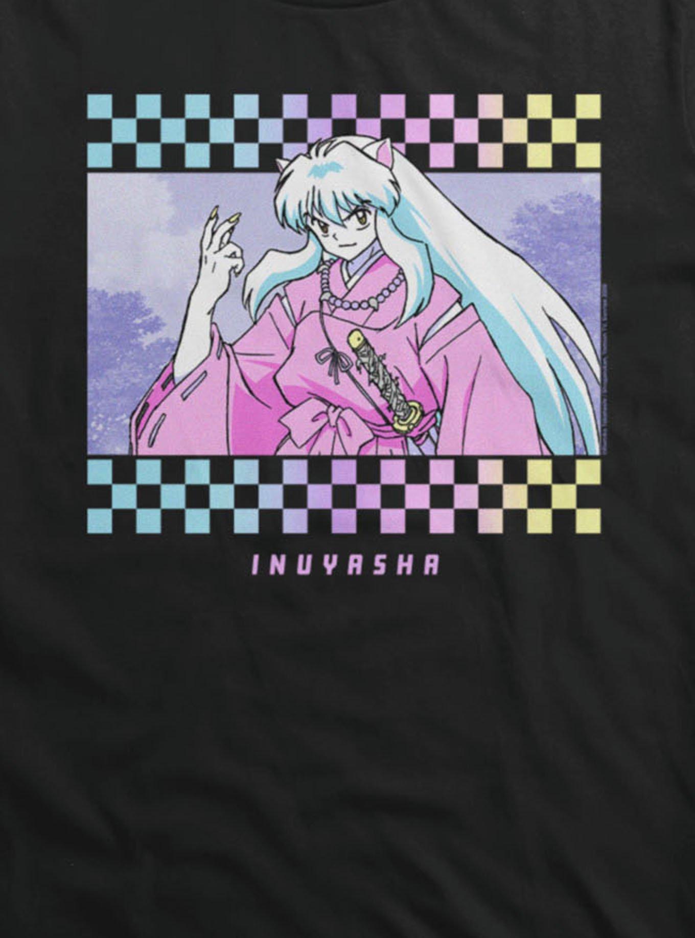 InuYasha Checkered Portrait T-Shirt, , hi-res