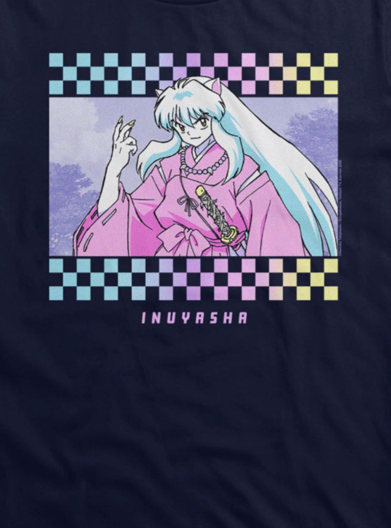 InuYasha Checkered Portrait T-Shirt, , hi-res