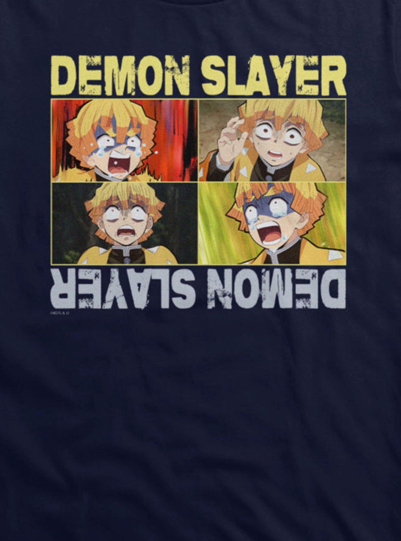 Demon Slayer Zenitsu Scared Panels T-Shirt, , hi-res