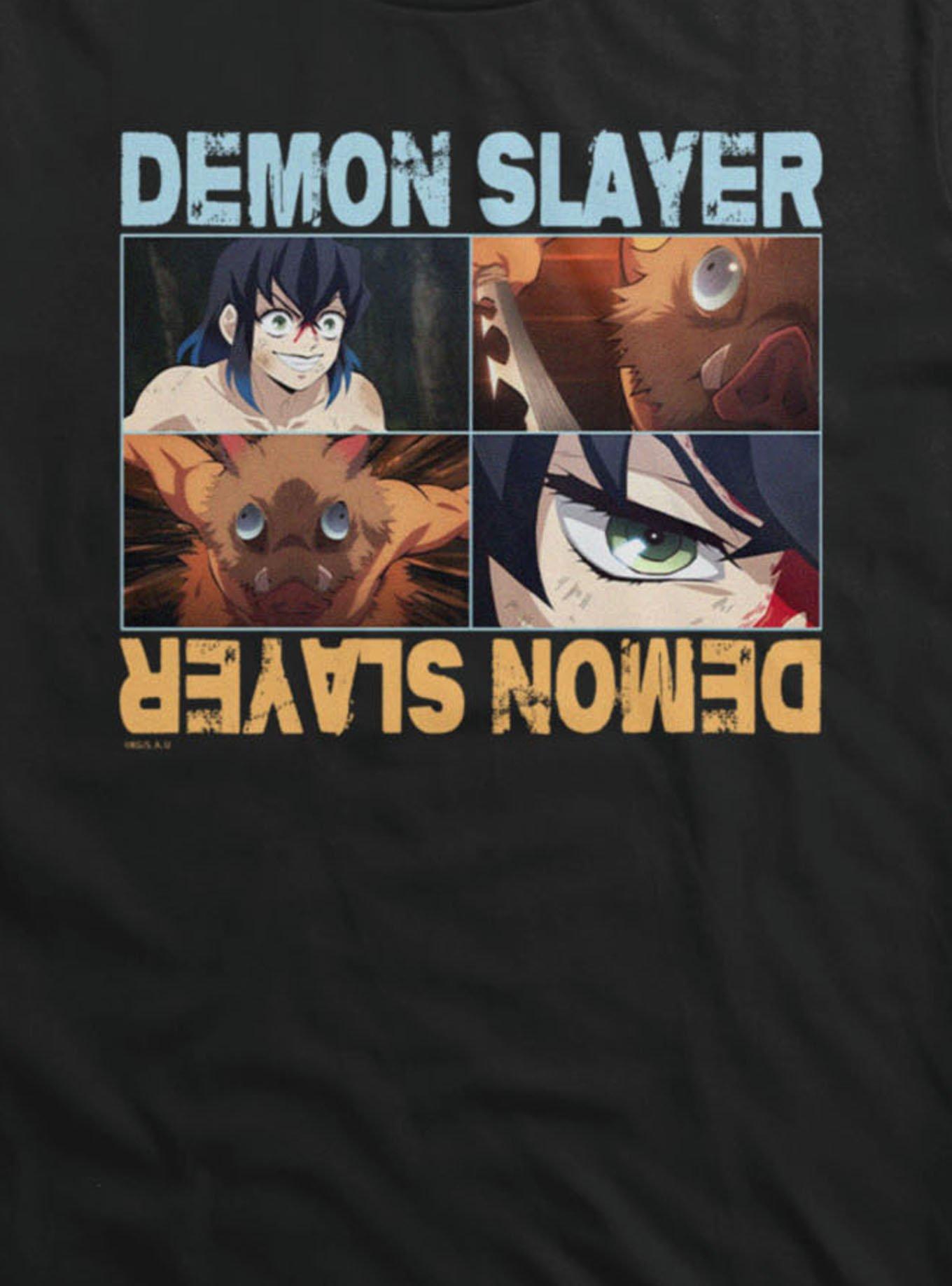 Demon Slayer Inosuke Scary Panels T-Shirt, , hi-res