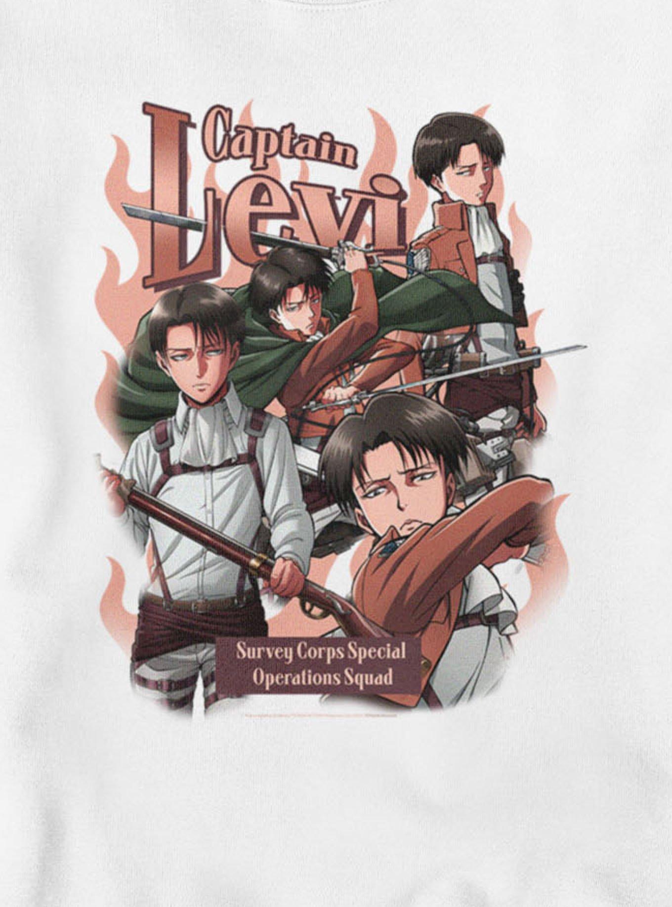 Attack On Titan Captain Levi Survey Corps Sweatshirt, , hi-res