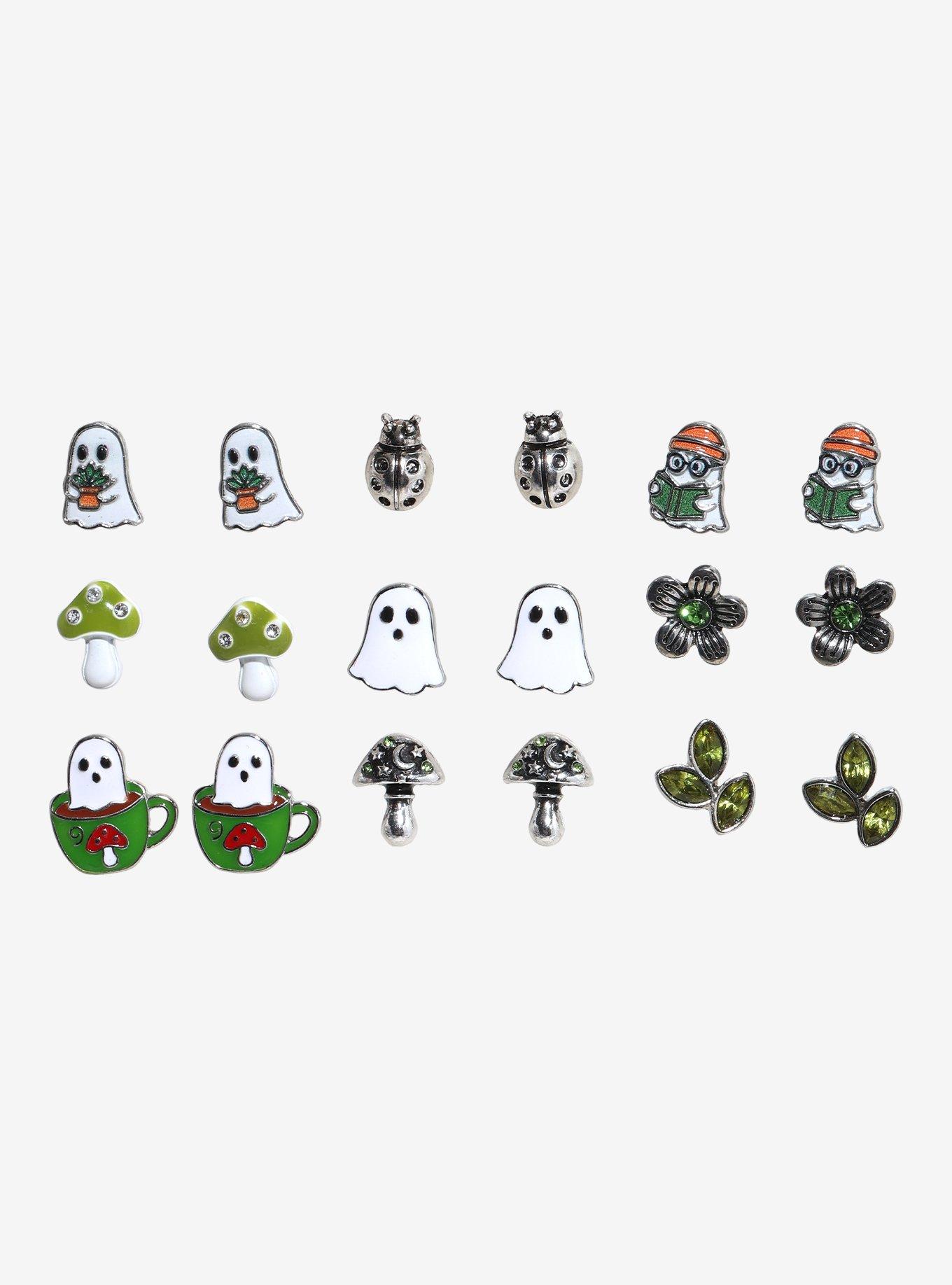 Thorn & Fable Cozy Ghost Earring Set, , hi-res
