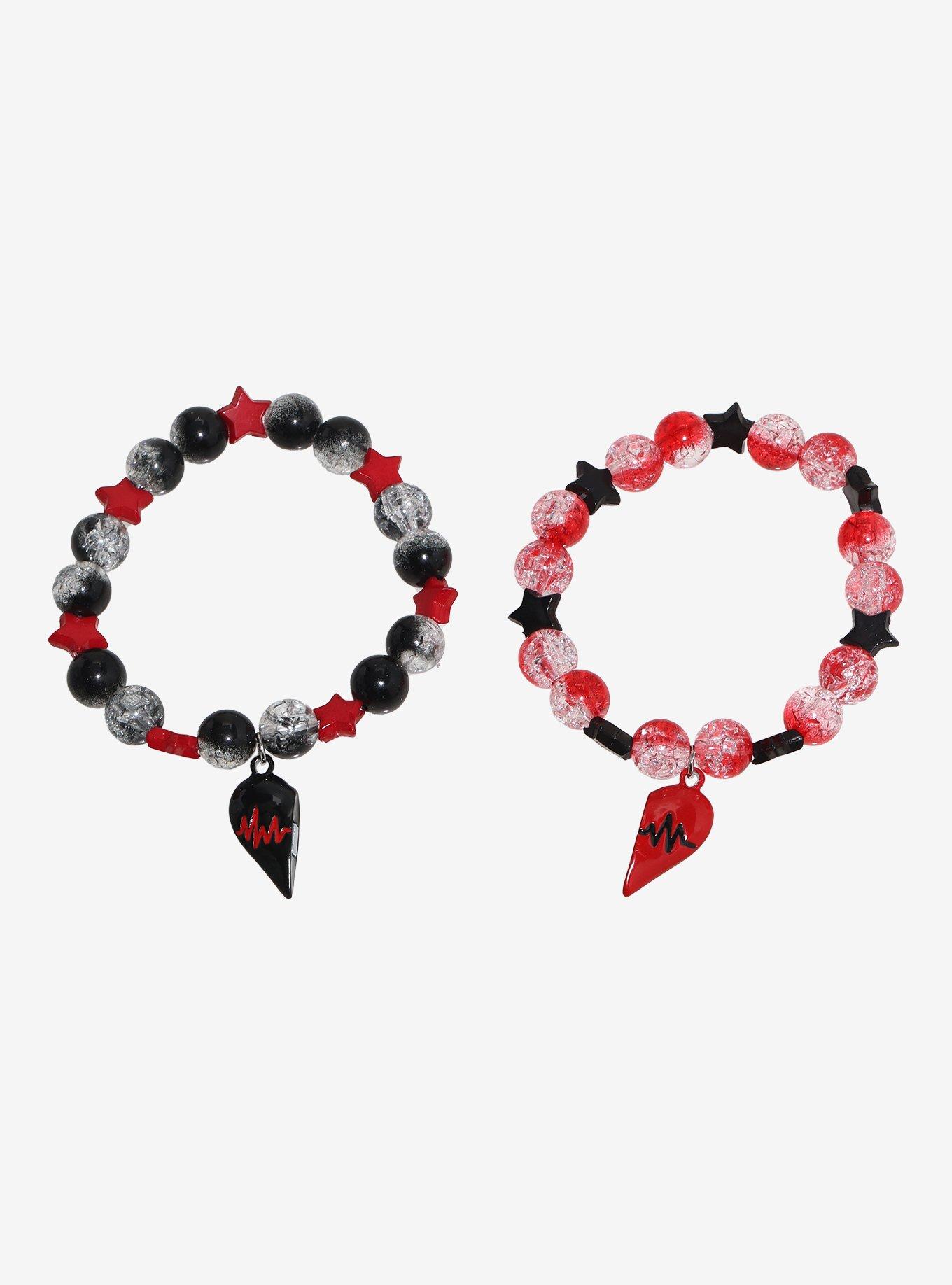 Heartbeat Half Best Friend Bead Bracelet Set, , hi-res