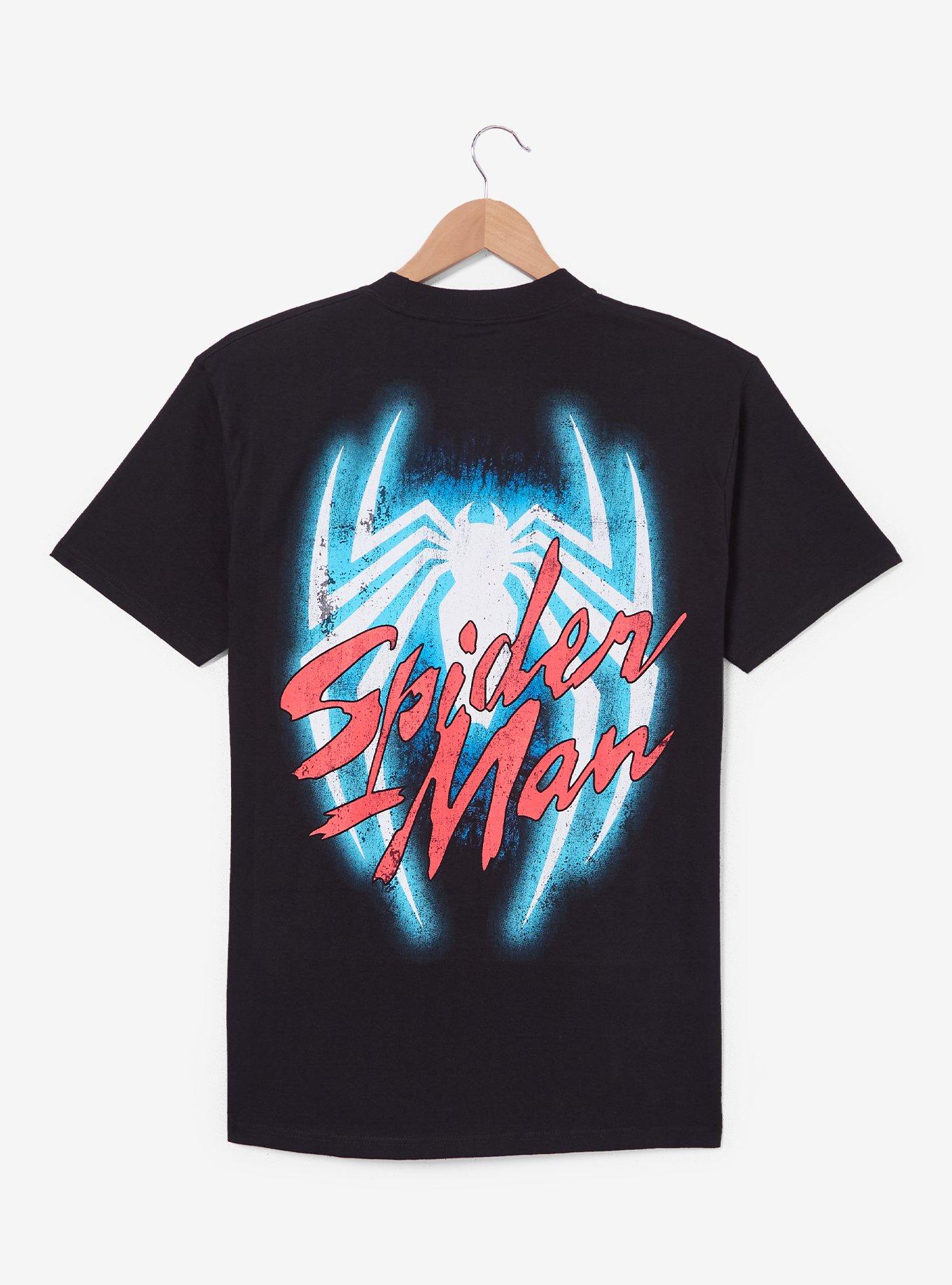 Marvel Spider-Man Mask Portrait T-Shirt - BoxLunch Exclusive, BLACK, alternate - view 4