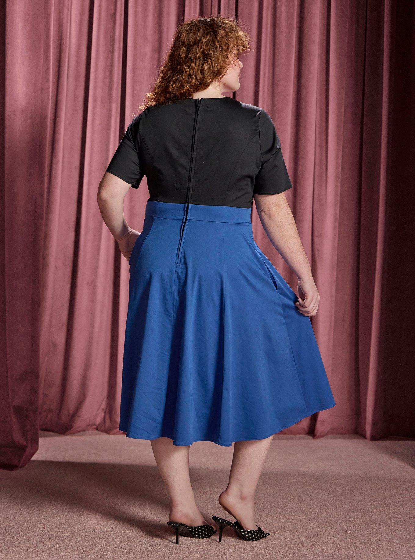 Her Universe Disney Oswald Drawing Retro Plus Size Dress Her Universe Exclusive, MULTI, alternate - view 3