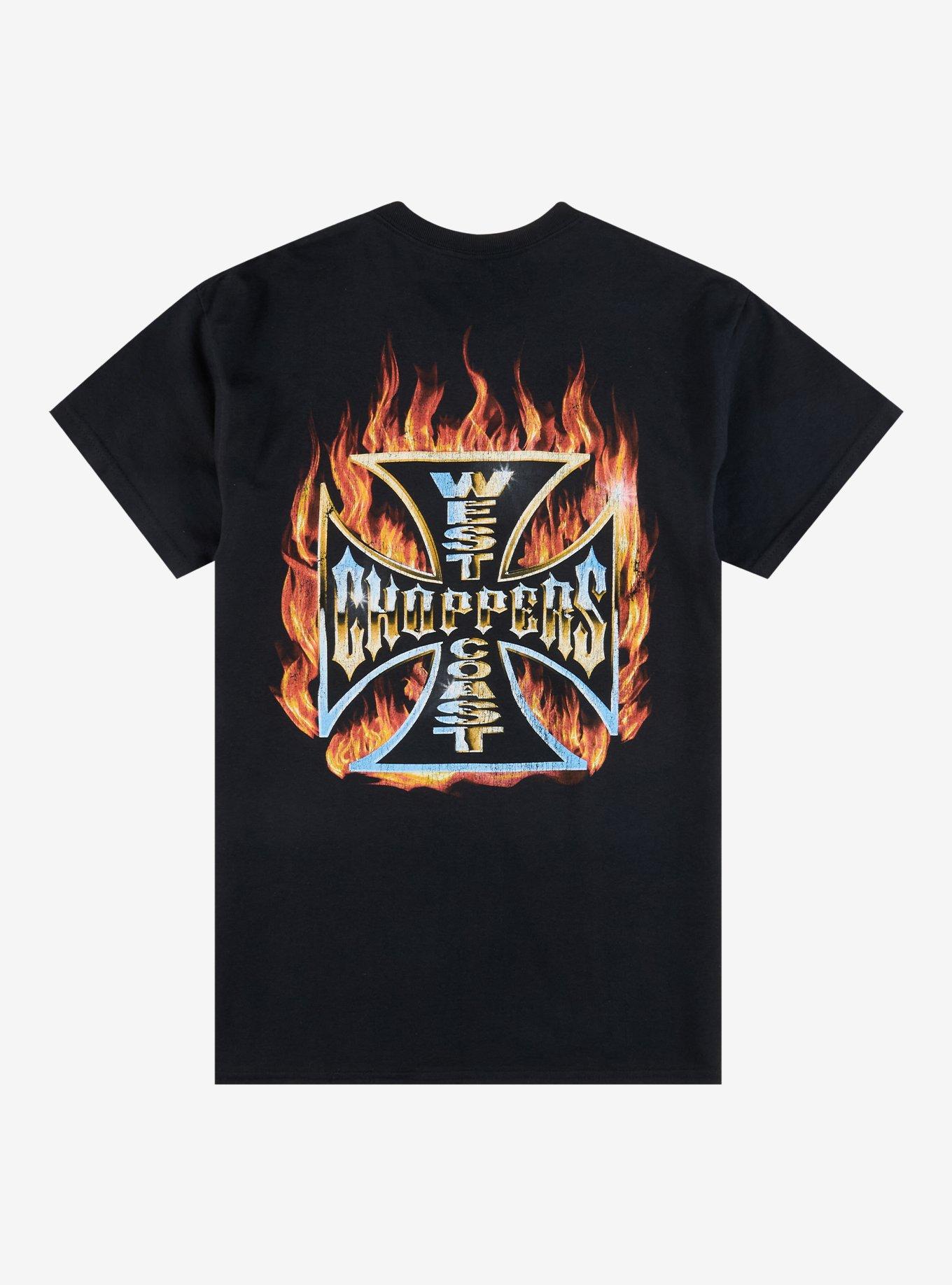 West Coast Choppers Flame Logo T-Shirt, , hi-res