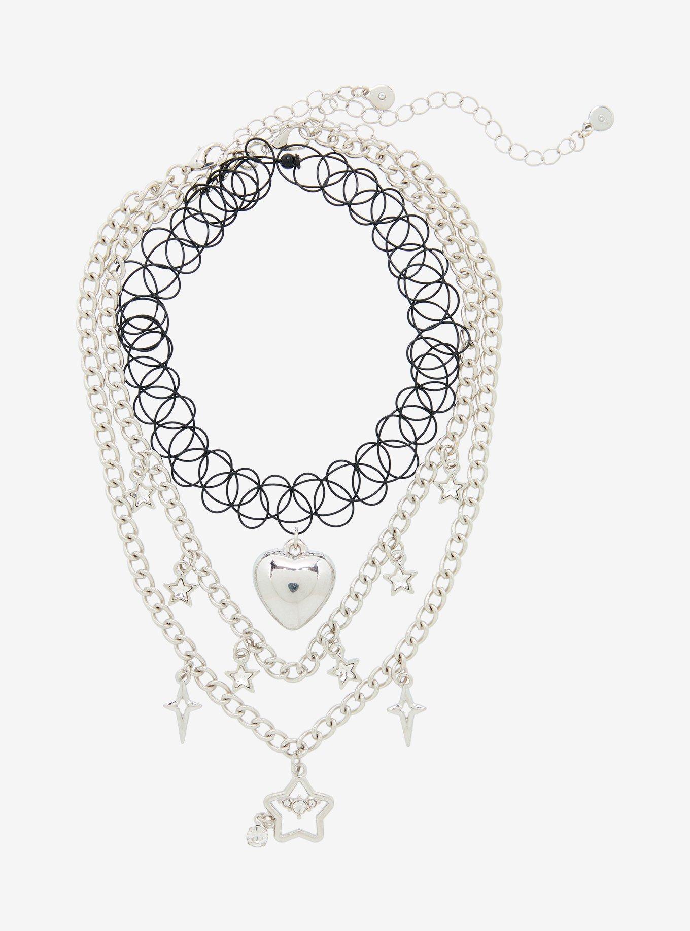 Sweet Society Star Heart Choker Set, , hi-res