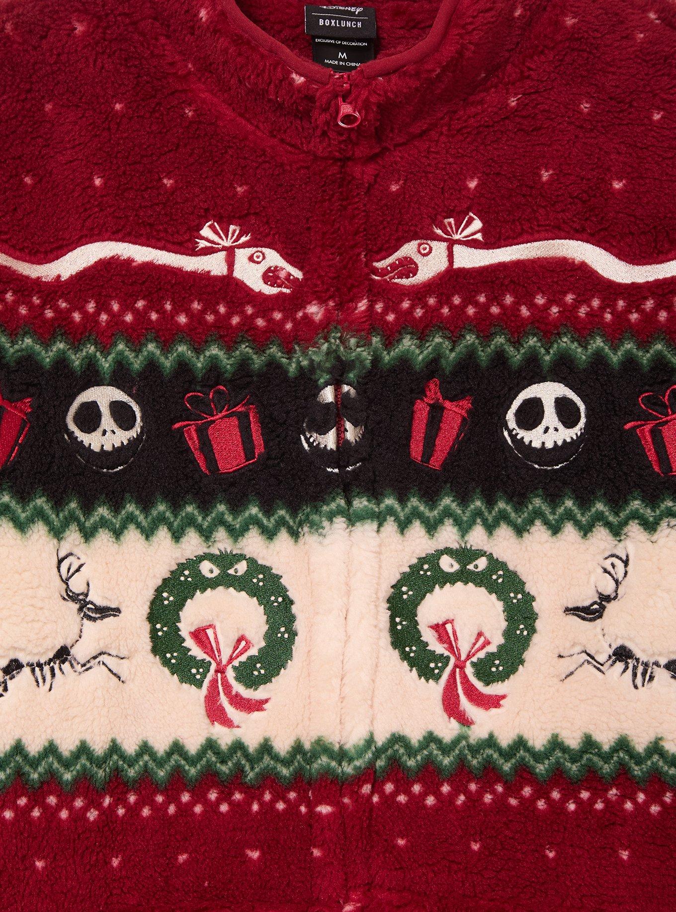 Disney The Nightmare Before Christmas Holiday Print Sherpa Jacket - BoxLunch Exclusive, , alternate - view 3