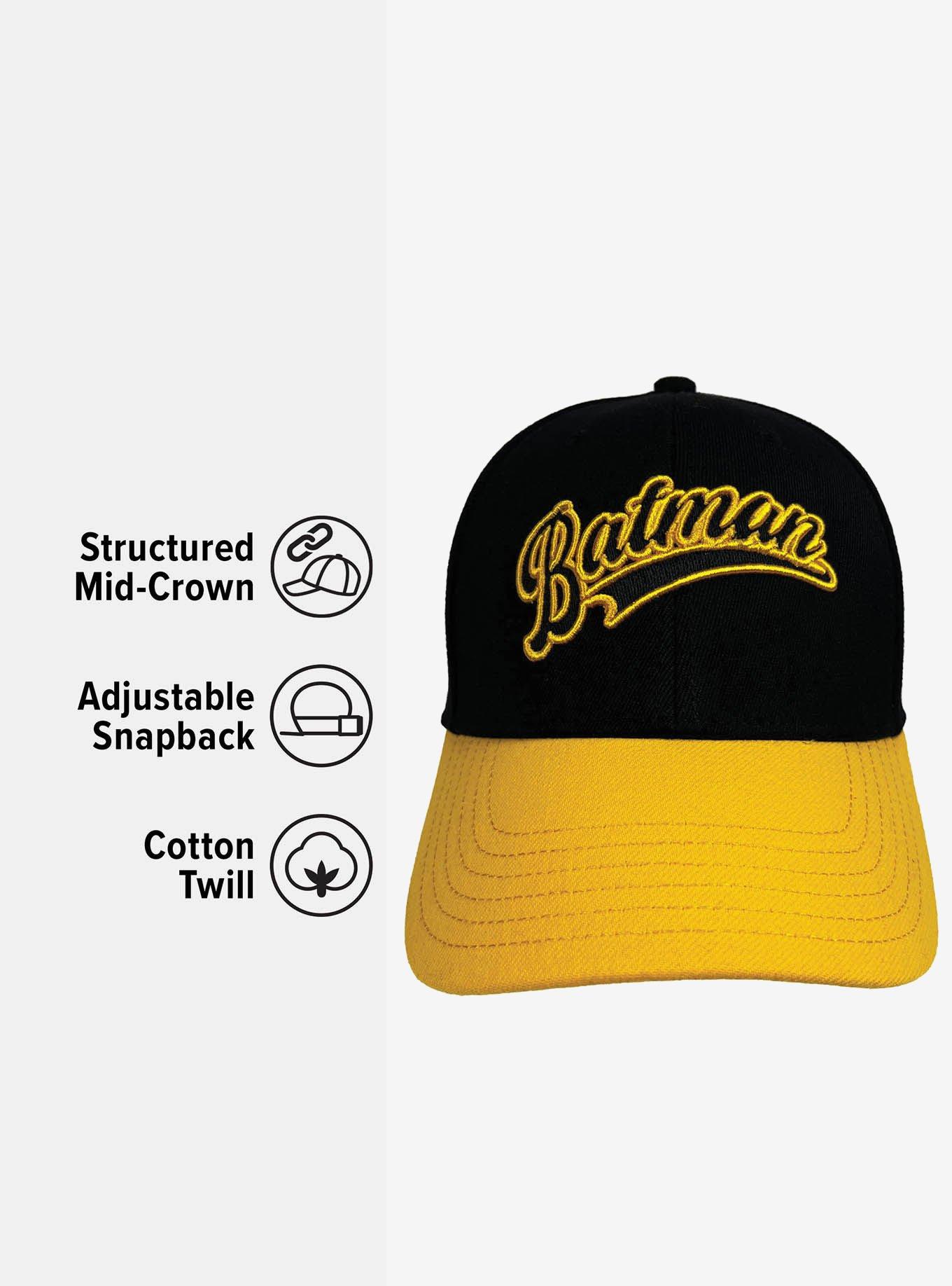DC Comics Batman Tail 6 Panel Structured Strech Fit Ball Cap