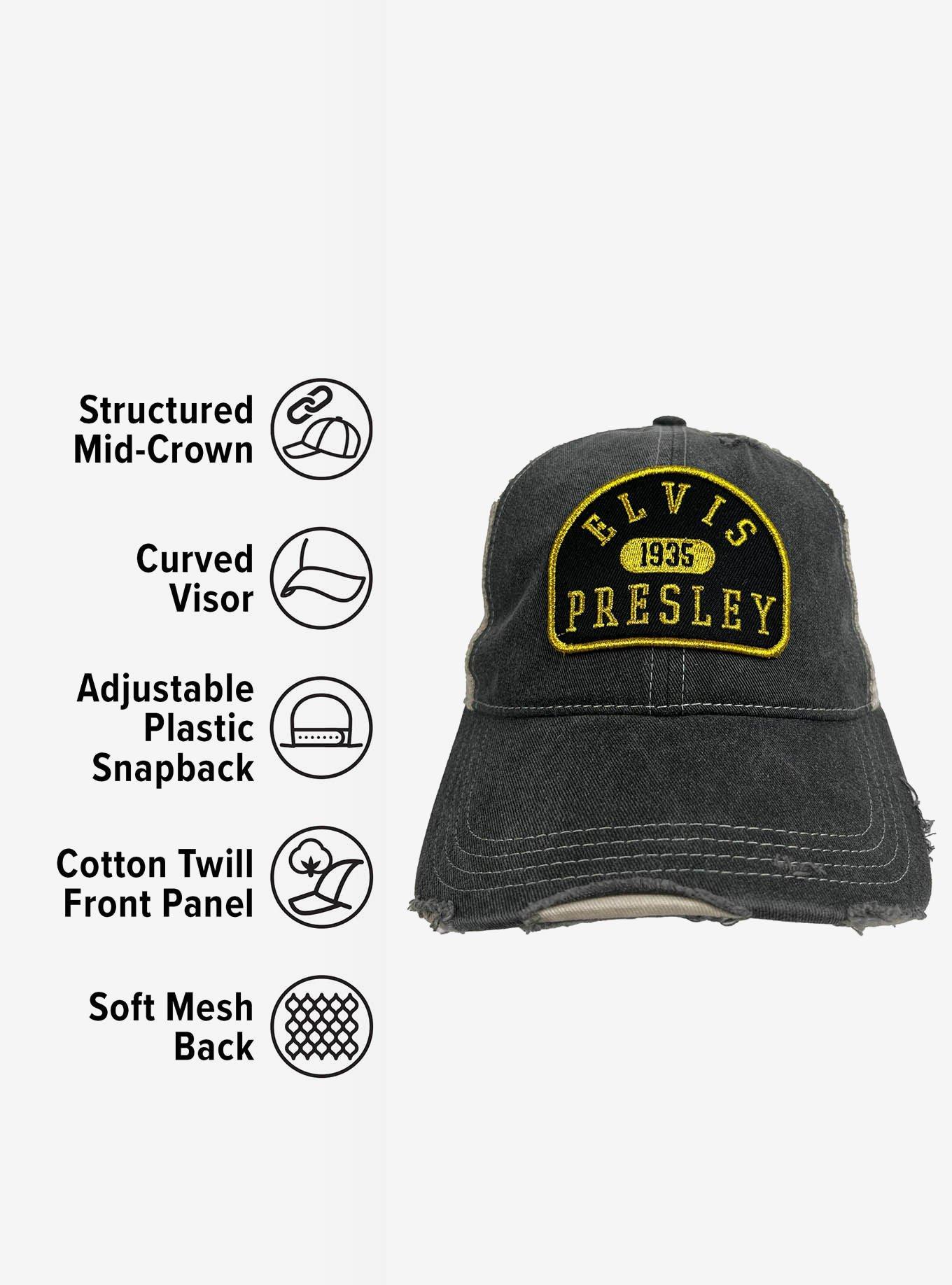 Elvis Presley Arch Vintage Trucker Cap, , alternate