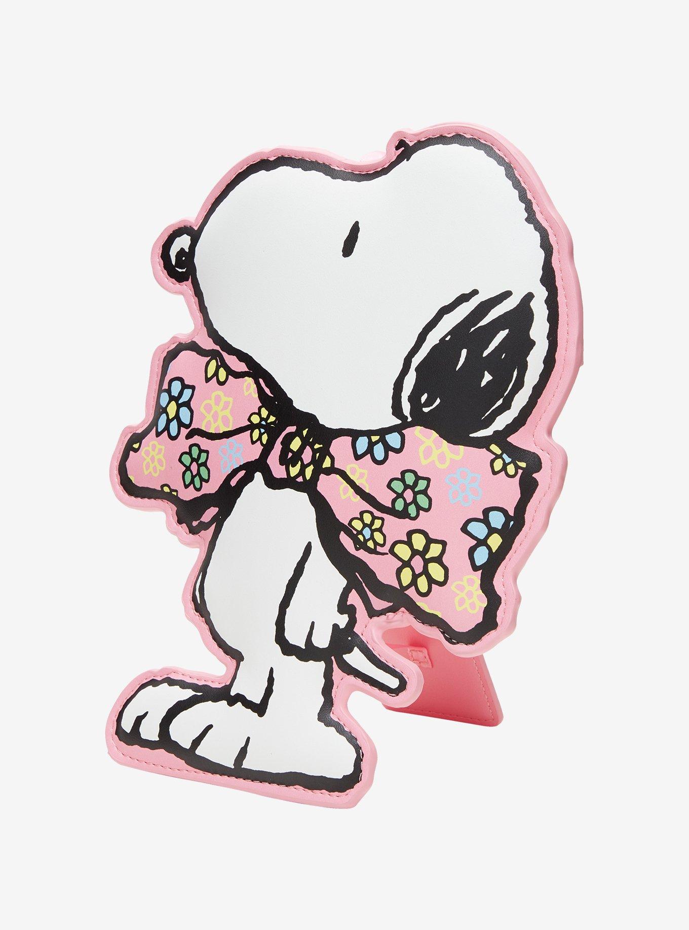 Whatever! Makes You Happy x Peanuts Floral Bow Snoopy Stand Keychain, , hi-res