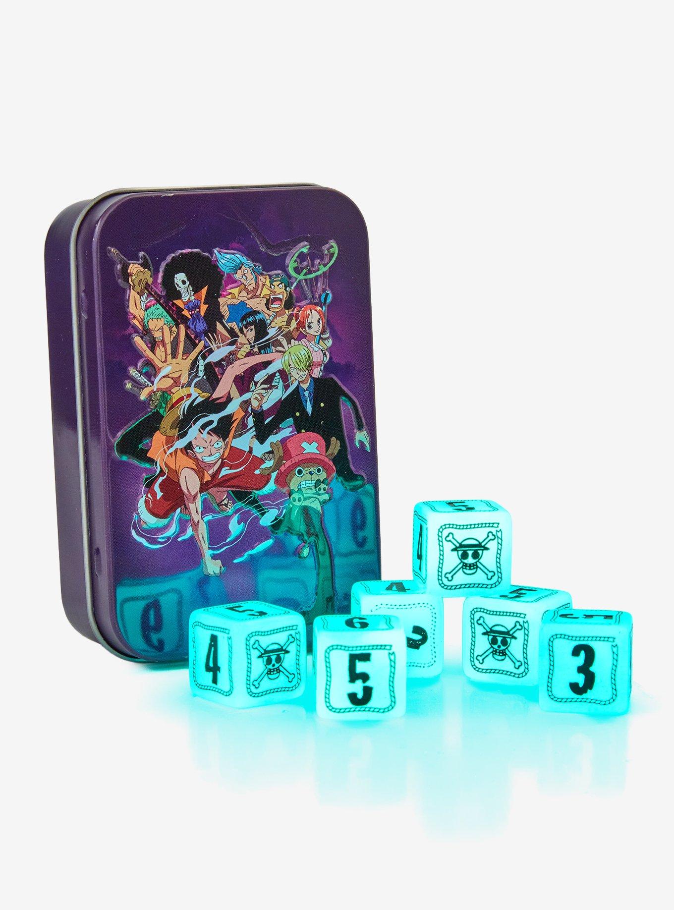 One Piece Glow-In-The-Dark Dice Set Hot Topic Exclusive, , alternate - view 3