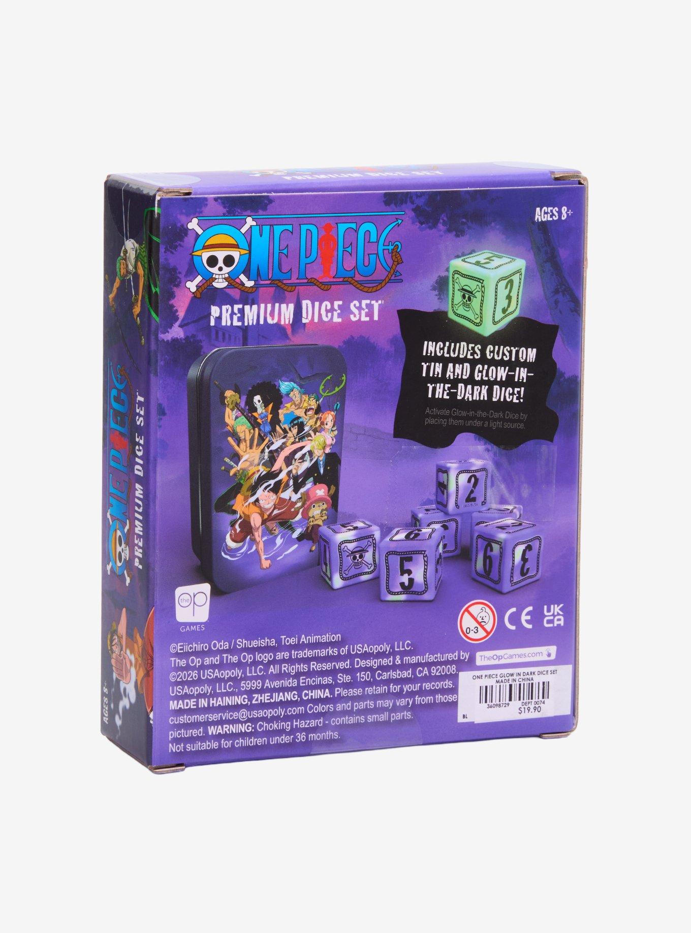 One Piece Glow-In-The-Dark Dice Set Hot Topic Exclusive, , alternate - view 5
