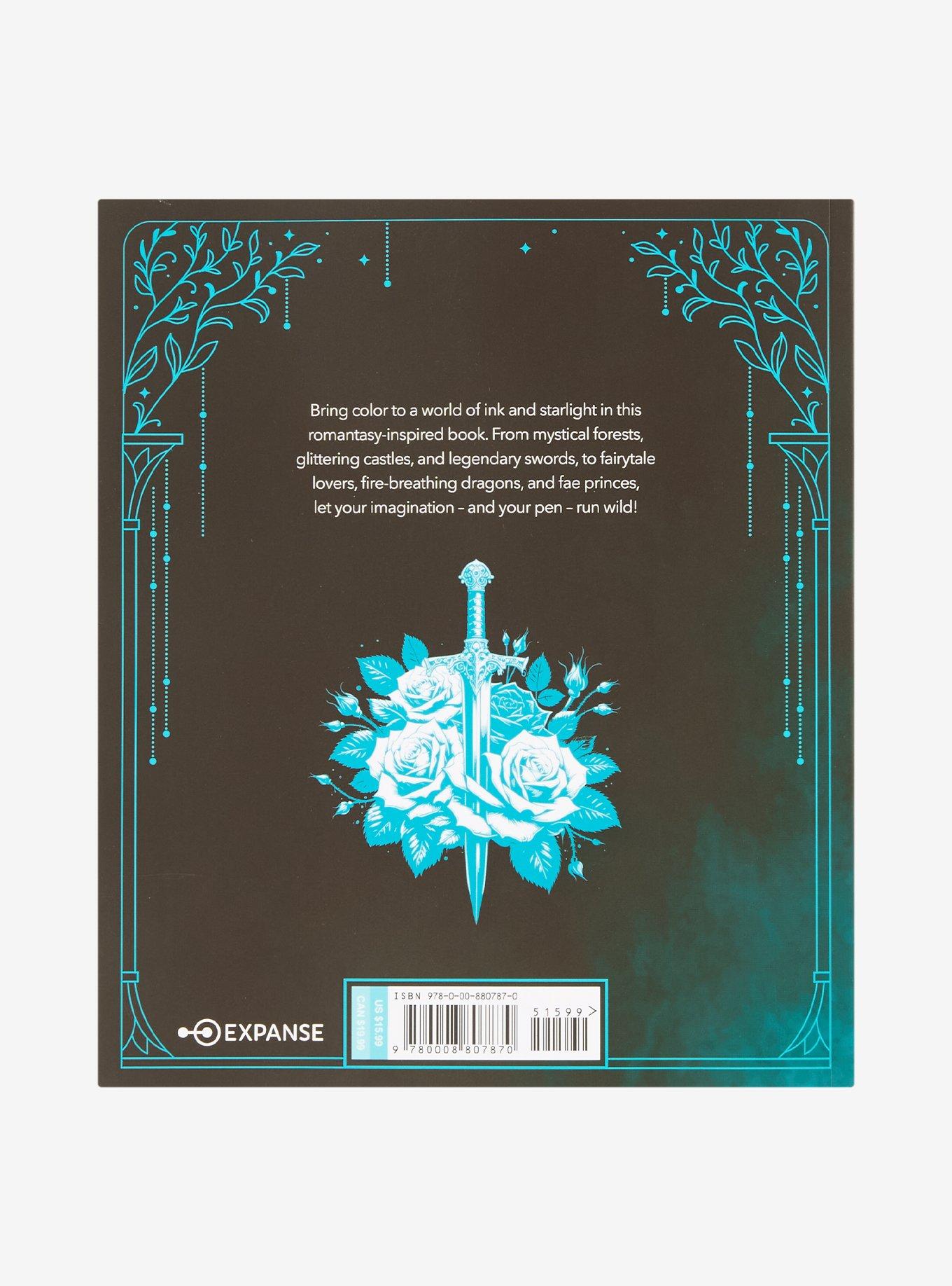 Enchanted Realms: A Romantasy Coloring Book, , alternate