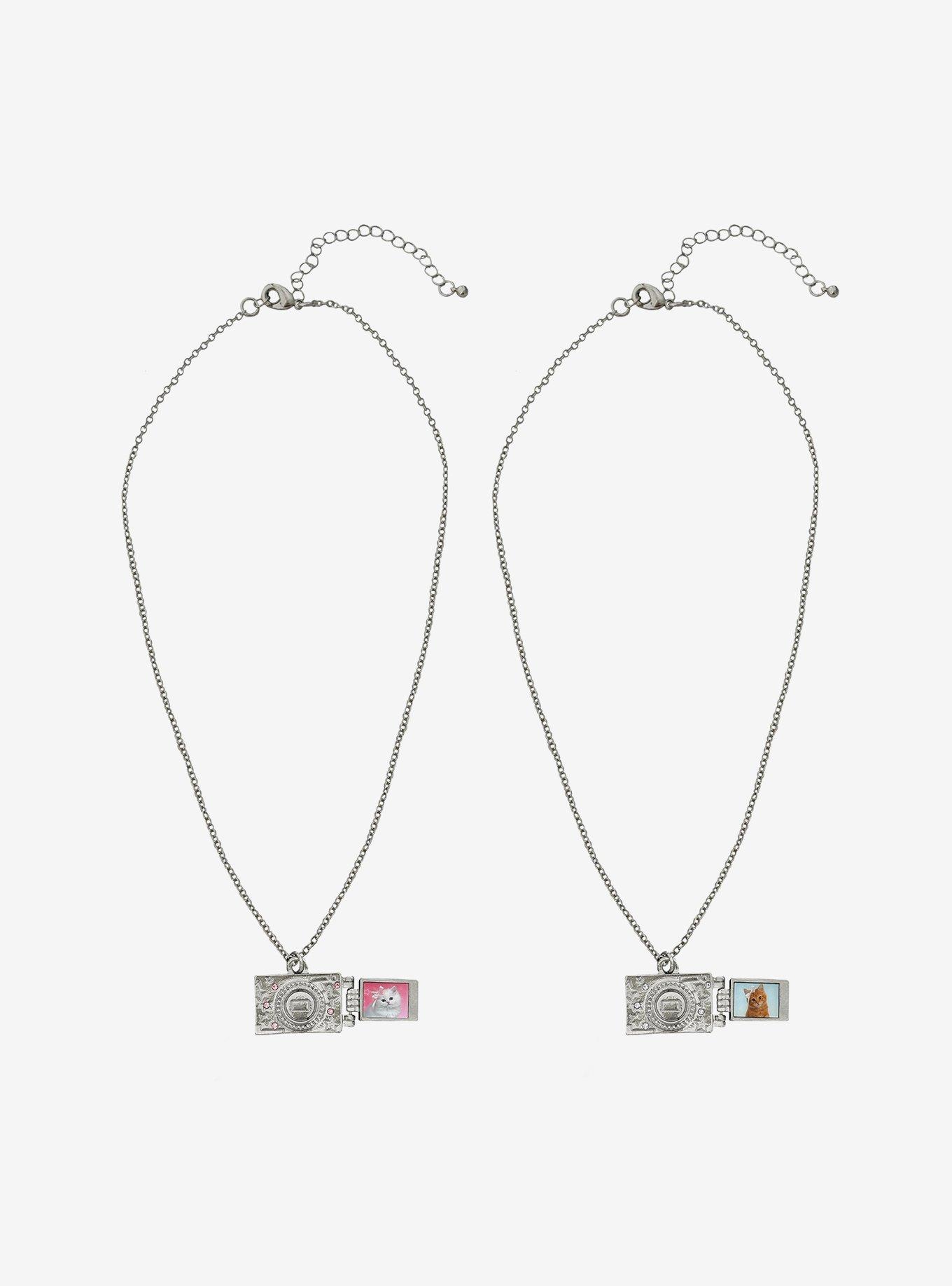 Sweet Society Camera Locket Best Friend Necklace Set, , alternate