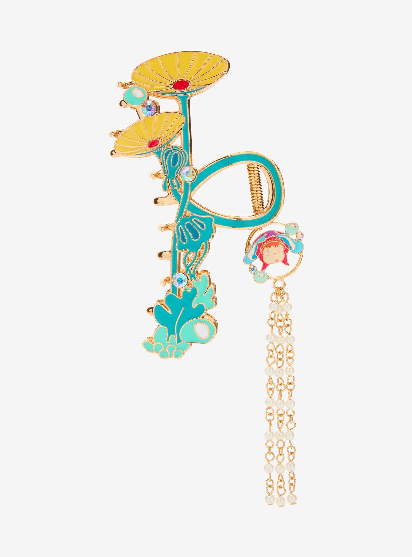 Studio Ghibli&reg; Ponyo Sea Plants Claw Clip with Charm - BoxLunch Exclusive, , hi-res