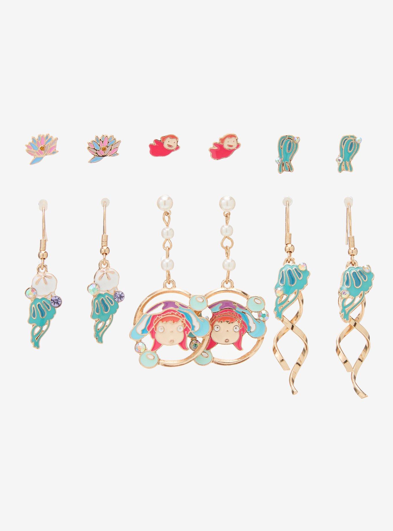 Studio Ghibli&reg; Ponyo Icons Earring Set - BoxLunch Exclusive, , hi-res