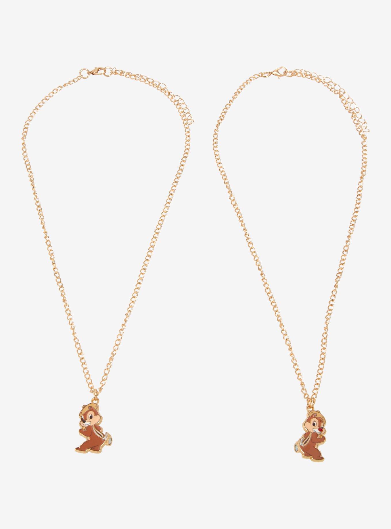 Disney Chip & Dale Bestie Magnetic Charm Necklace Set - BoxLunch Exclusive, , hi-res