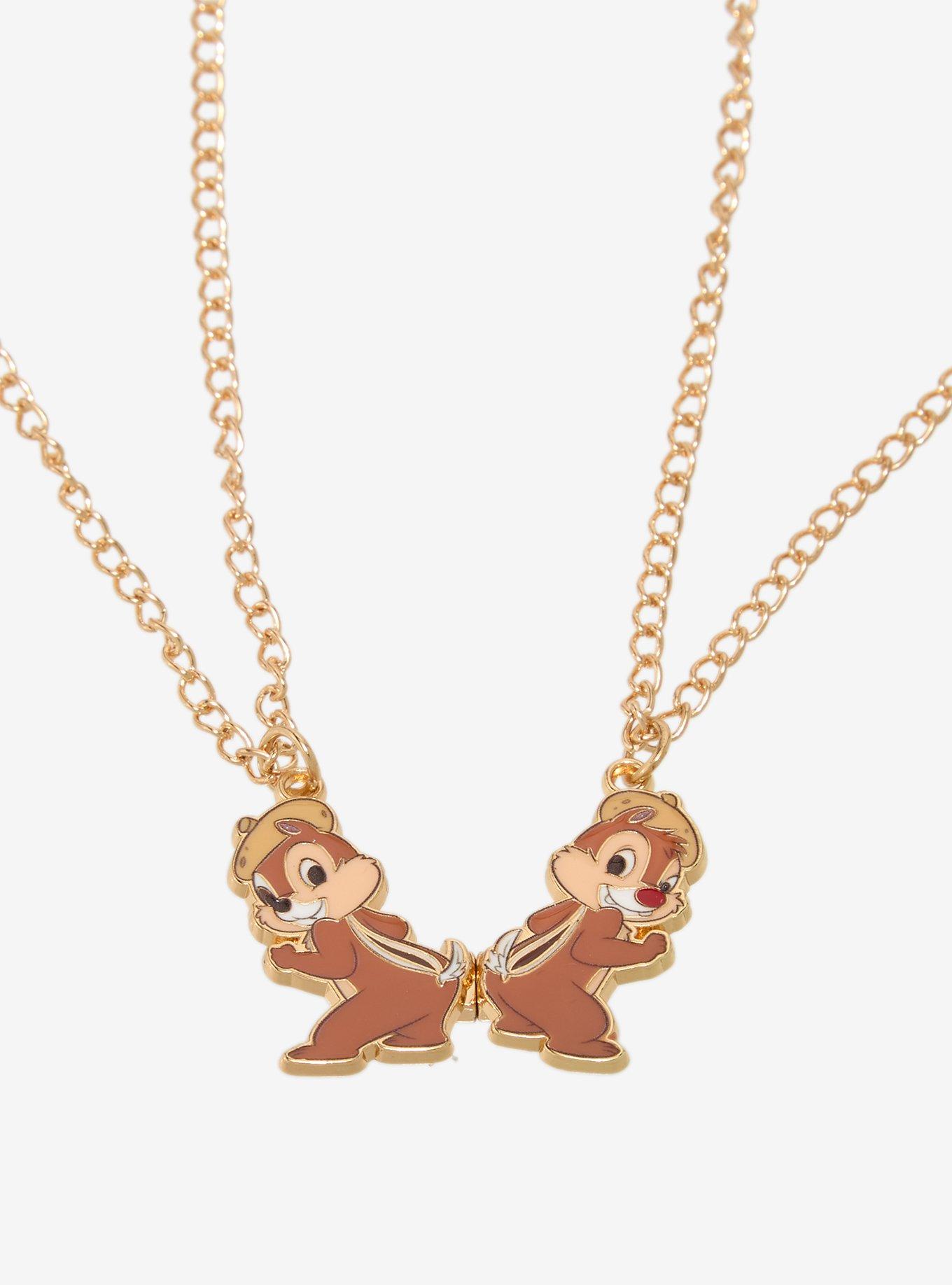 Disney Chip & Dale Bestie Magnetic Charm Necklace Set - BoxLunch Exclusive, , alternate