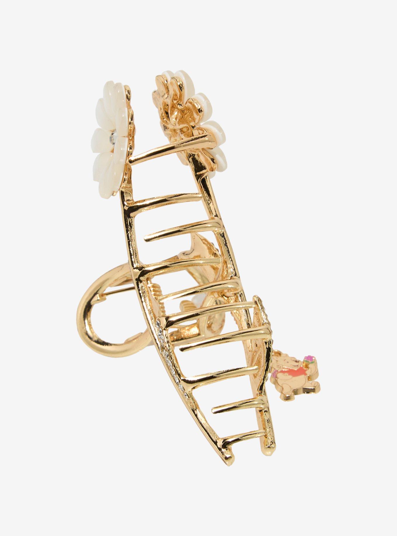 Disney Winnie the Pooh Floral Claw Clip with Charm - BoXLunch Exclusive, , hi-res