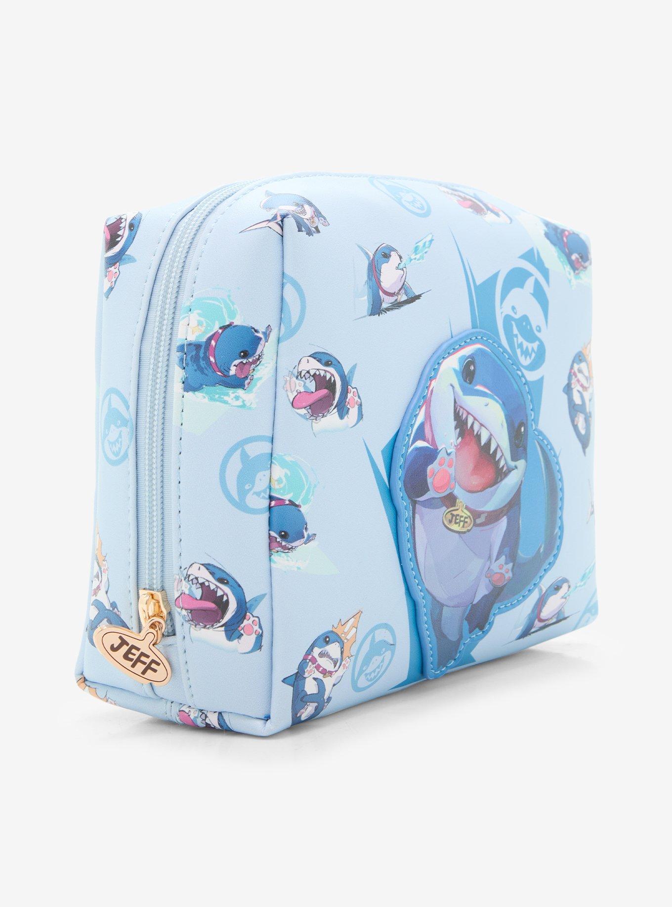 Marvel Rivals Jeff the Shark Allover Print Cosmetic Bag - BoxLunch Exclusive, , hi-res