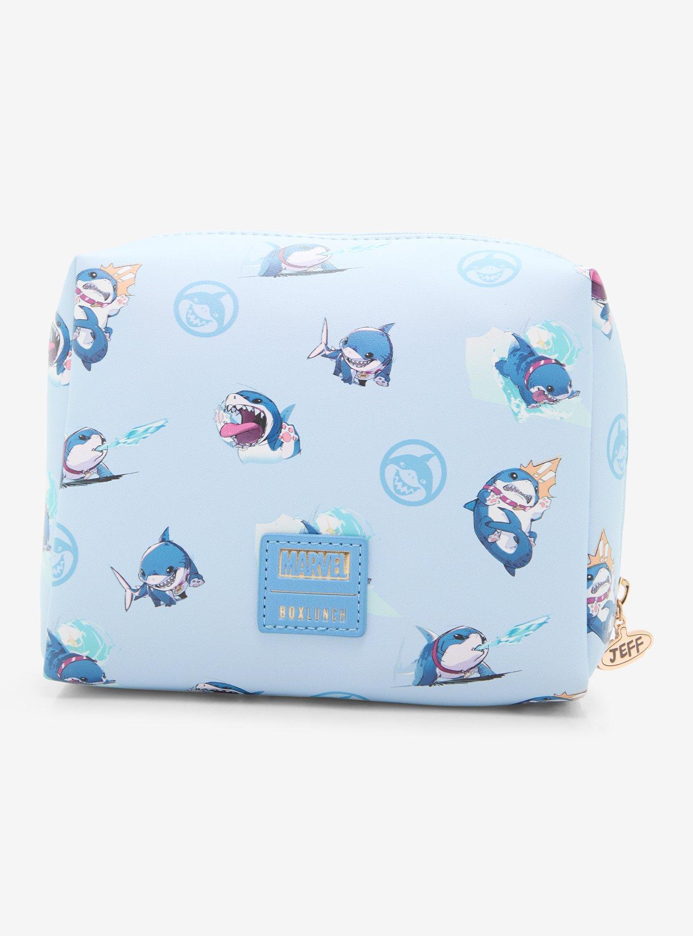 Marvel Rivals Jeff the Shark Allover Print Cosmetic Bag - BoxLunch Exclusive, , alternate - view 3