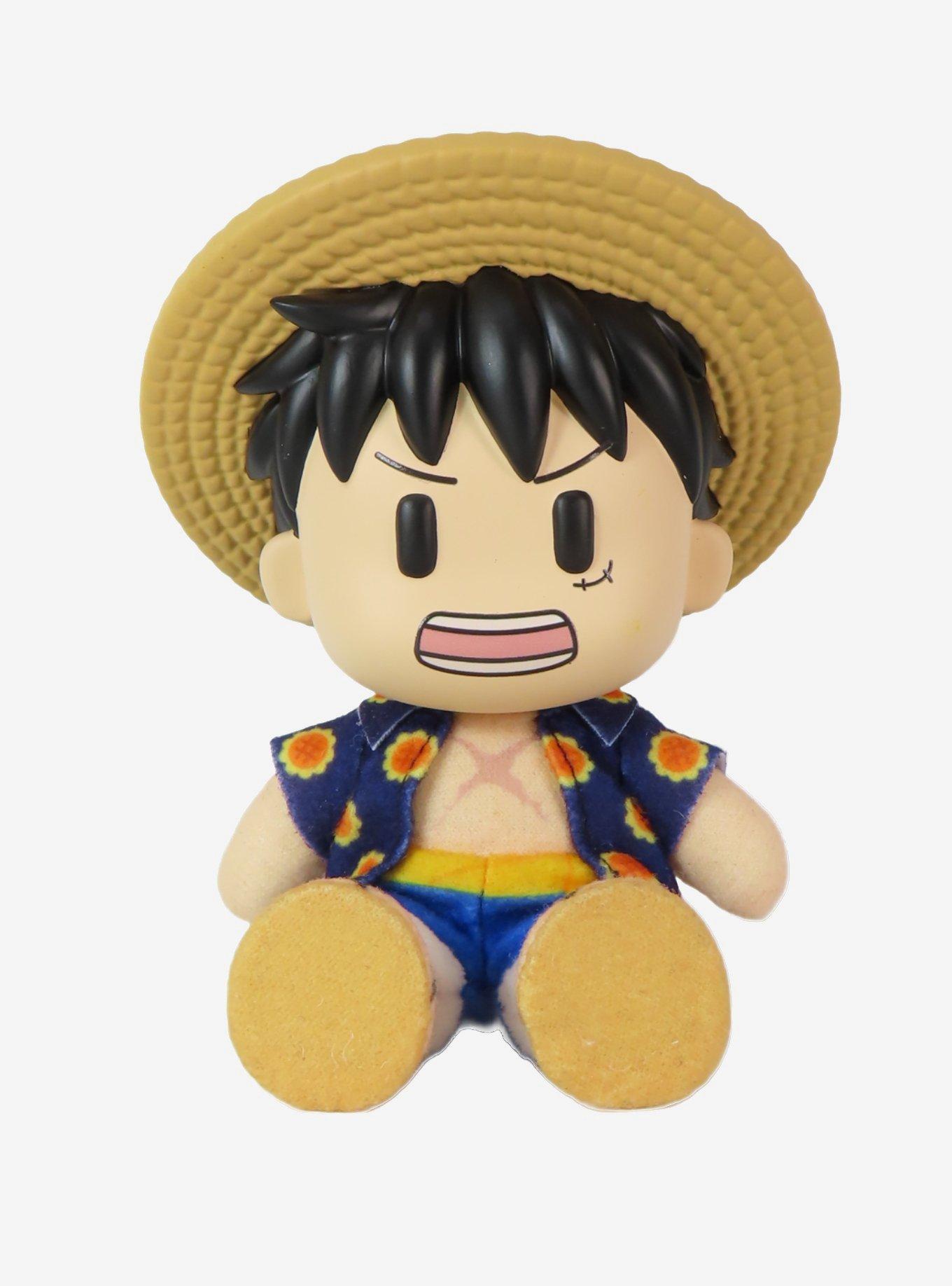 FigureKey One Piece Monkey D. Luffy (Dressrosa Arc) Plush Figure 4.5" H, , alternate