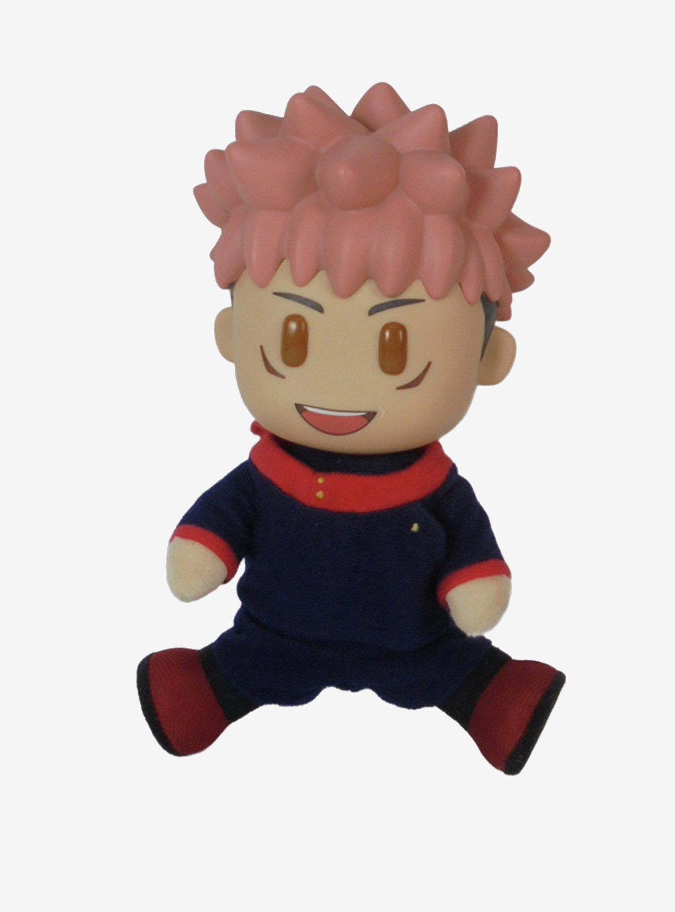 FigureKey Jujutsu Kaisen Yuji Itadori (Happy) Plush Figure 8" H, , alternate