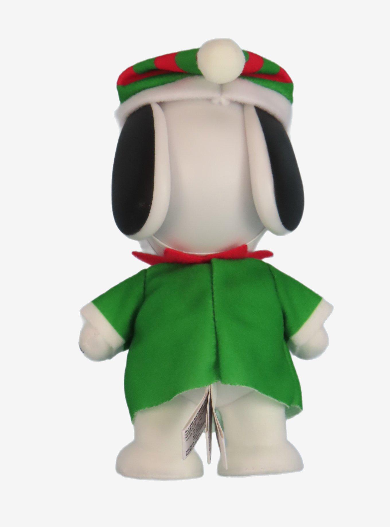 FigureKey Peanuts Snoopy (Holiday Elf Costume) Plush Figure 4.5" H, , hi-res