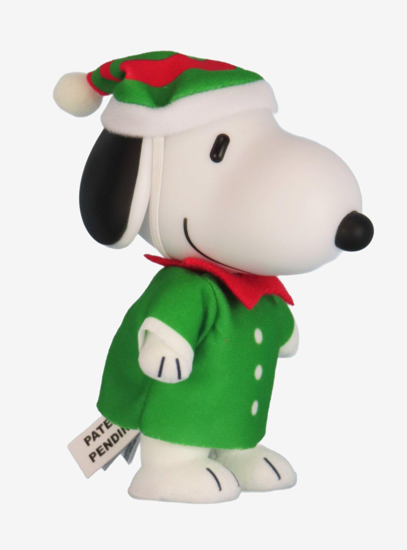 FigureKey Peanuts Snoopy (Holiday Elf Costume) Plush Figure 4.5" H, , alternate