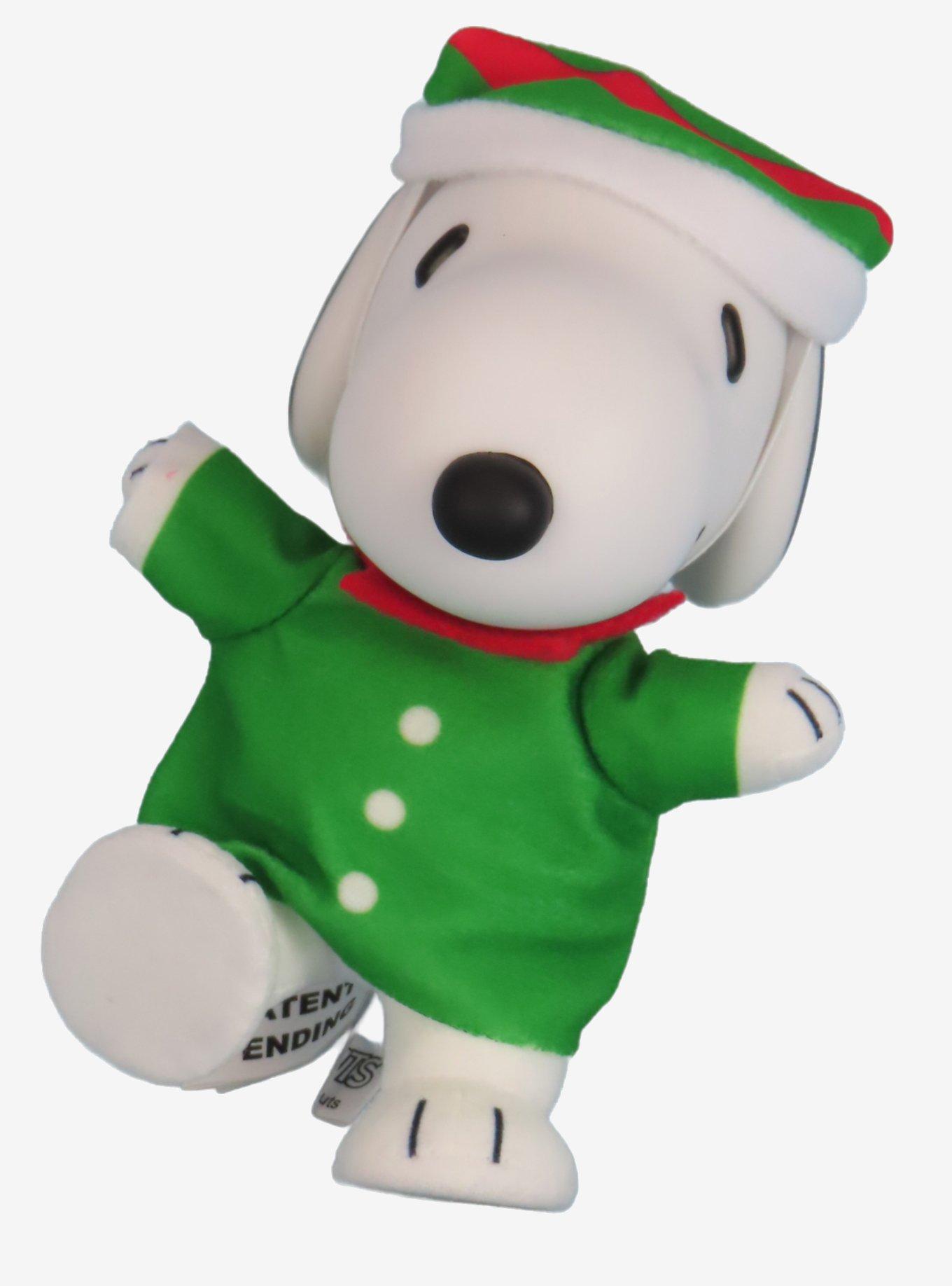 FigureKey Peanuts Snoopy (Holiday Elf Costume) Plush Figure 4.5" H, , alternate