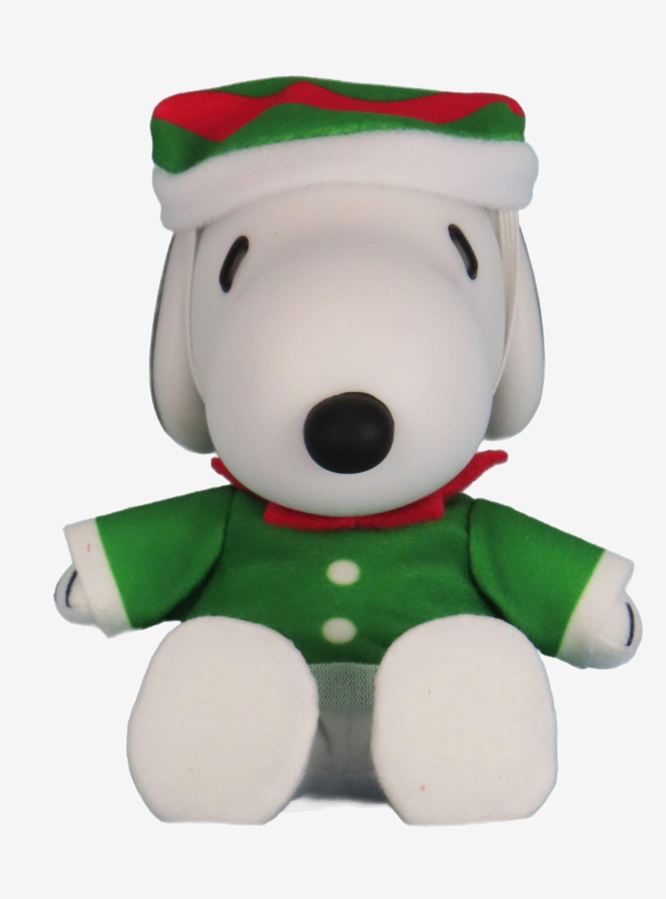 FigureKey Peanuts Snoopy (Holiday Elf Costume) Plush Figure 4.5" H, , alternate