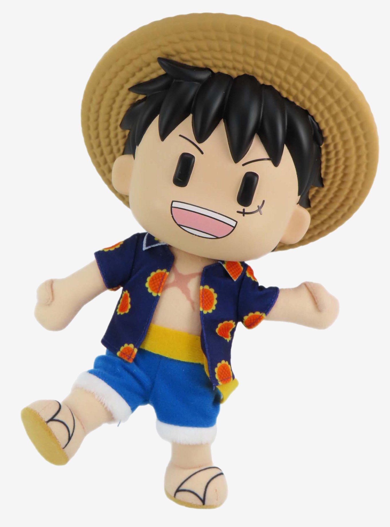 FigureKey One Piece Monkey D. Luffy (Dressrosa Arc) Plush Figure 8" H, , alternate