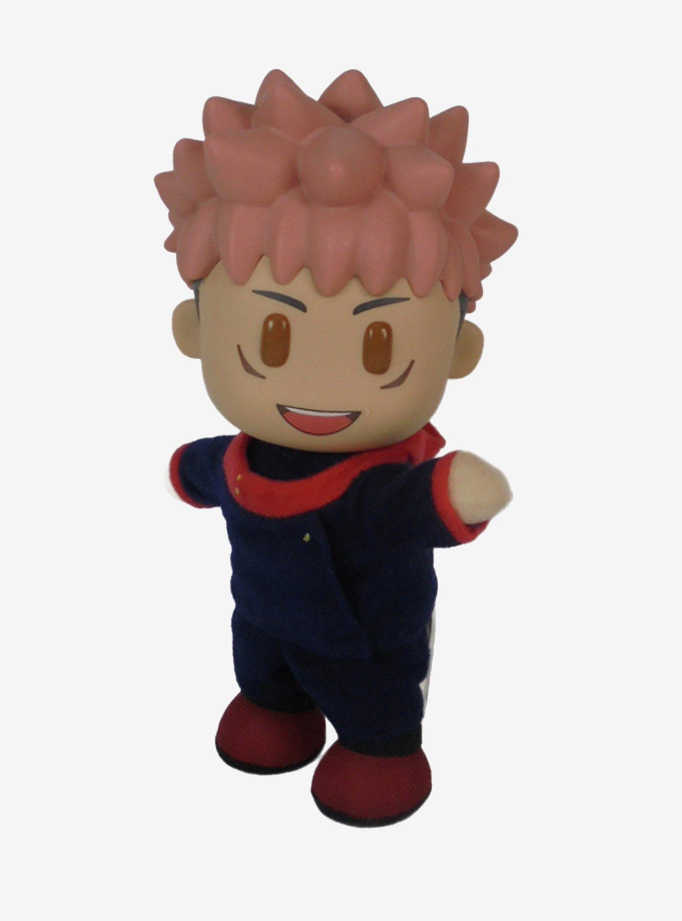 FigureKey Jujutsu Kaisen Yuji Itadori (Happy) Plush Figure 8" H, , alternate