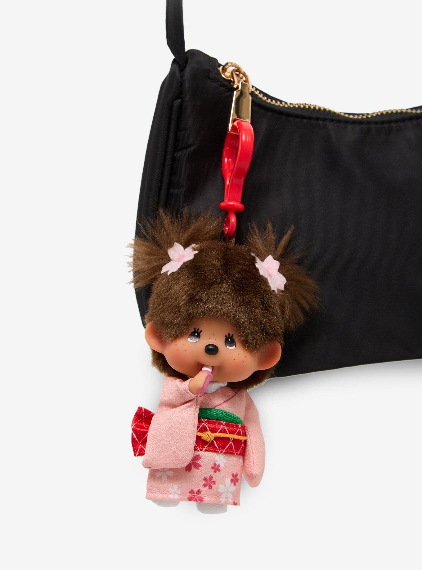 Monchhichi Kimono Girl Plush Bag Clip, , hi-res