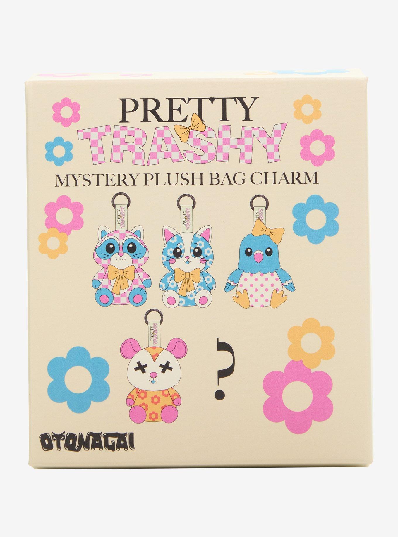 Pretty Trashy Blind Box Plush Bag Charm With Button Pin